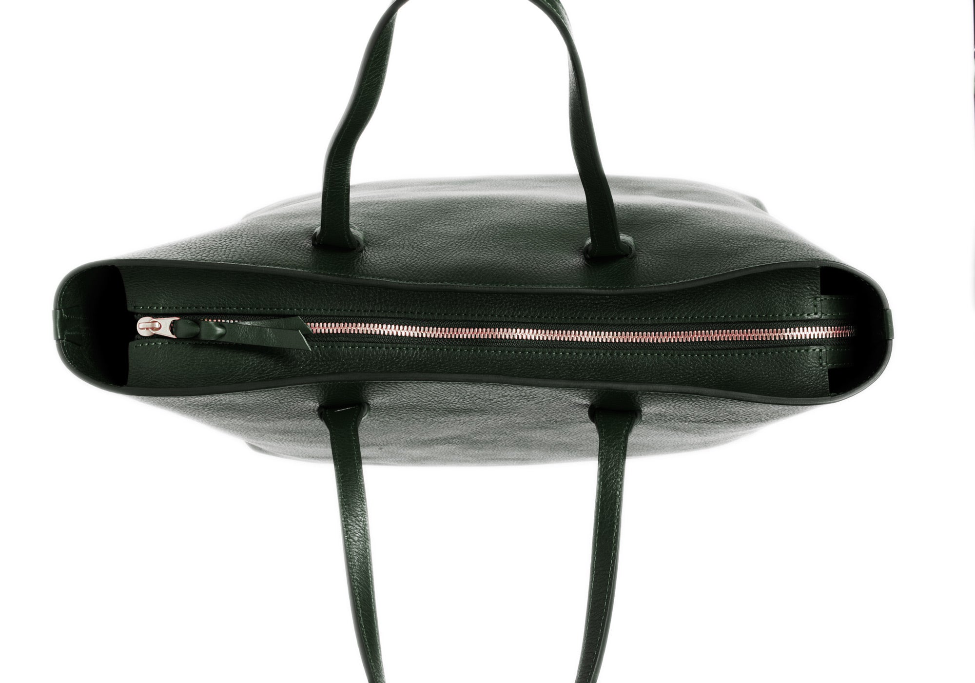 No. 12 Leather Tote Green