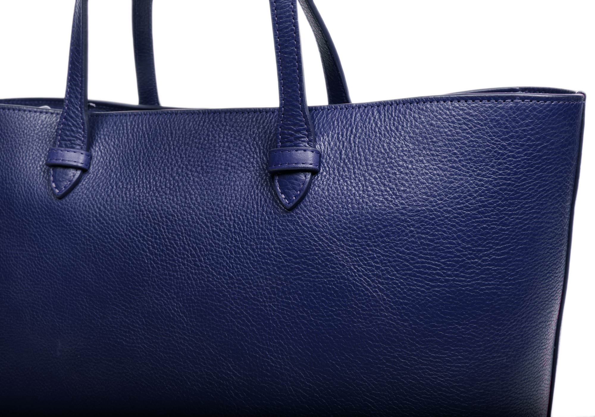 No. 12 Leather Tote Indigo