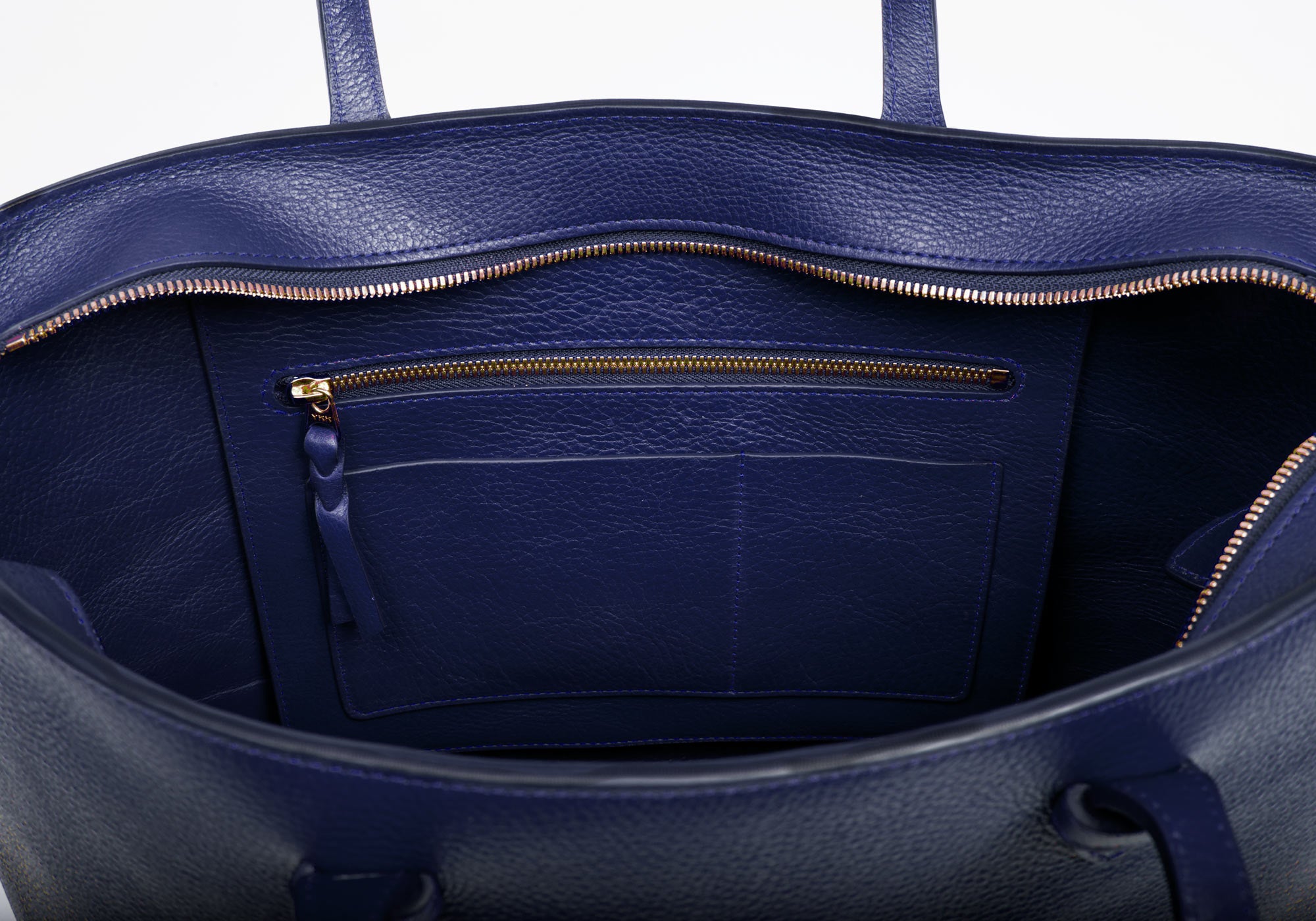 No. 12 Leather Tote Indigo