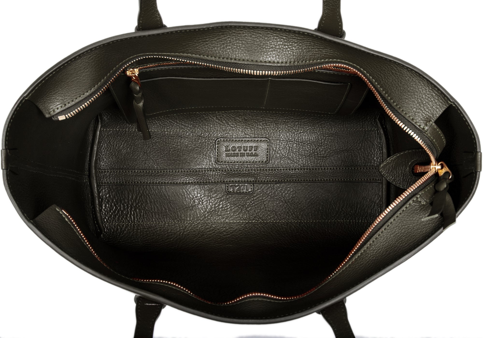 No. 12 Leather Tote Olive