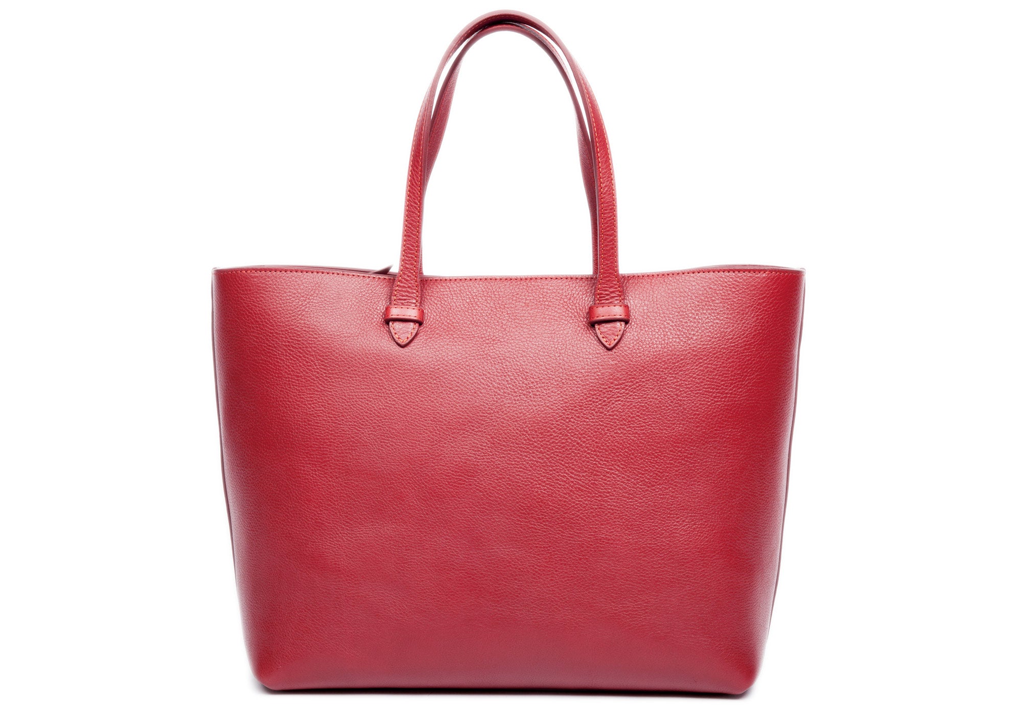 No. 12 Leather Tote Red
