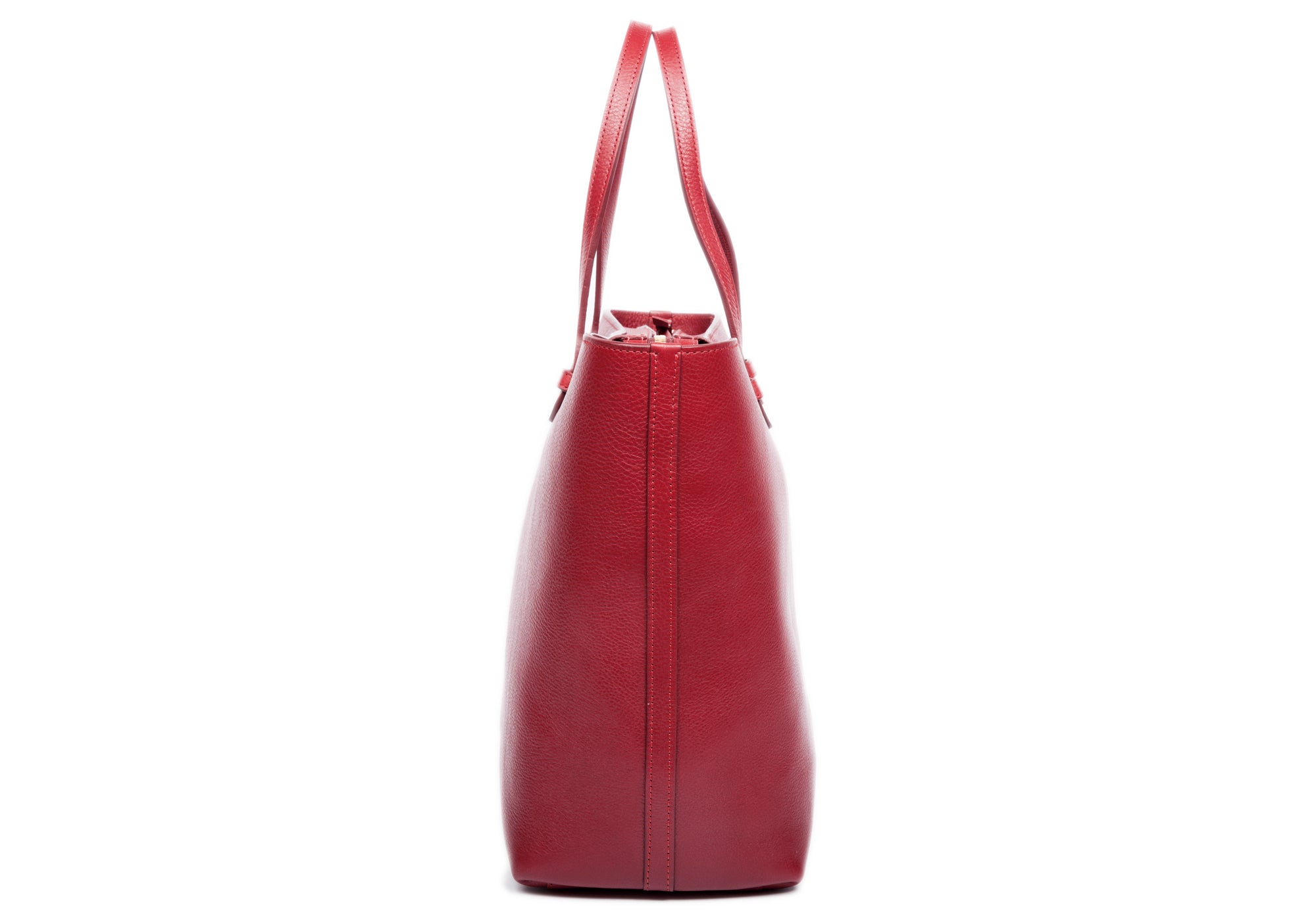 No. 12 Leather Tote Red