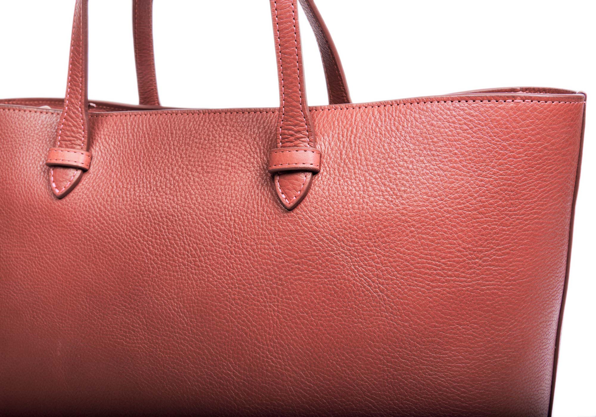 No. 12 Leather Tote Rosewood
