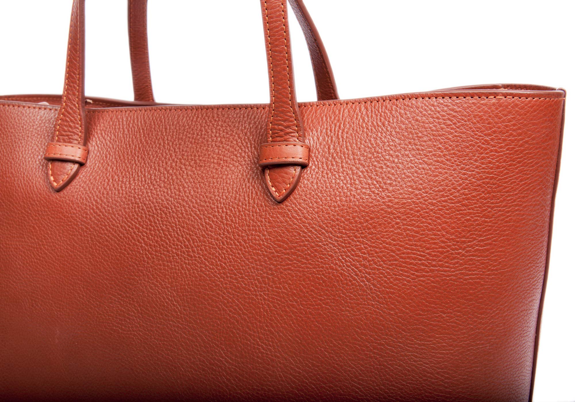 No. 12 Leather Tote Saddle Tan