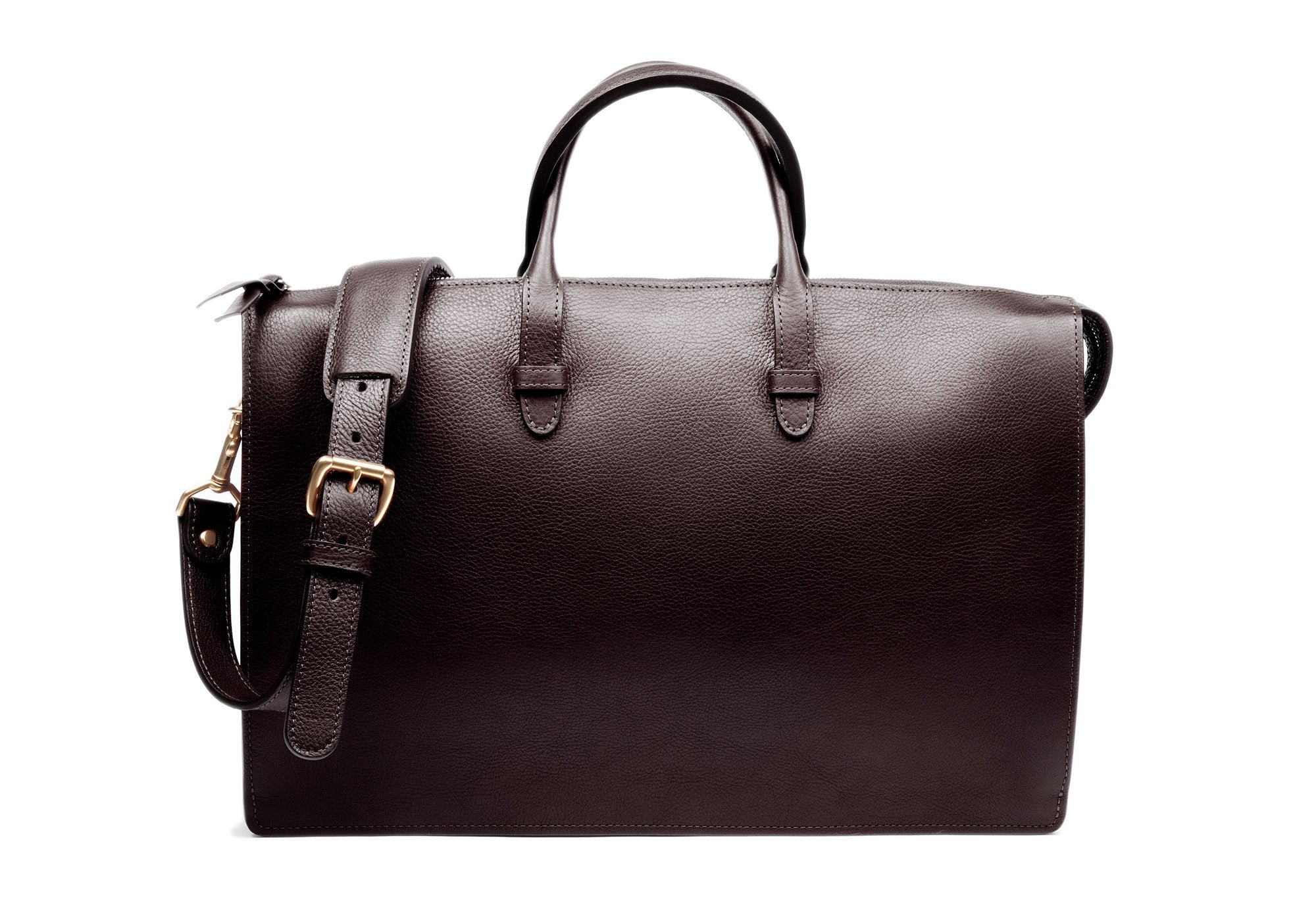 The Triumph Briefcase Chocolate Veg-Tan