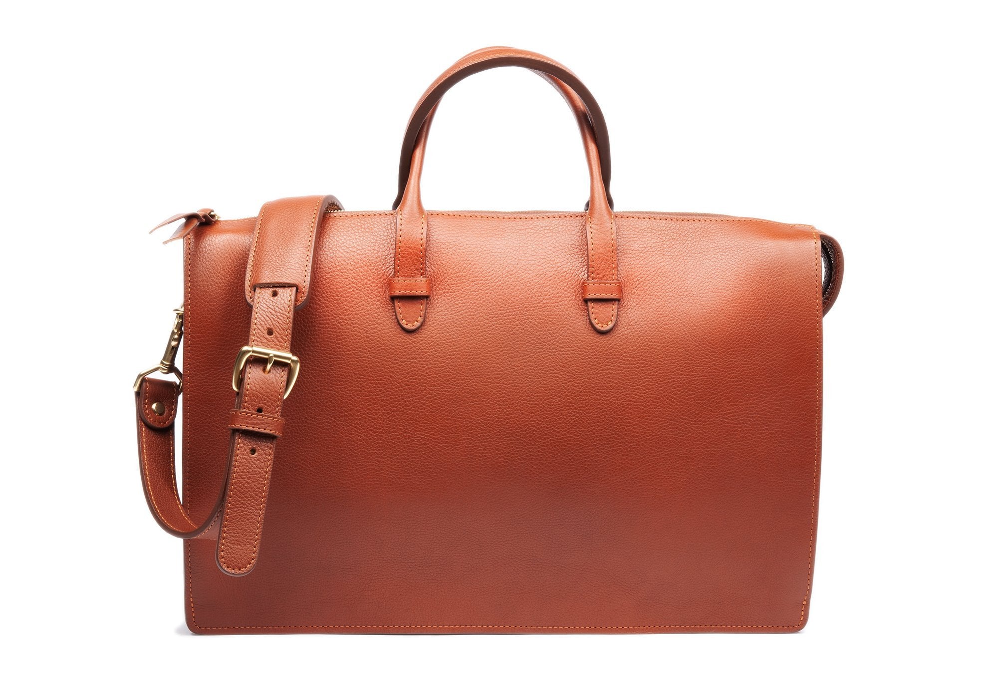 The Triumph Briefcase Saddle Tan