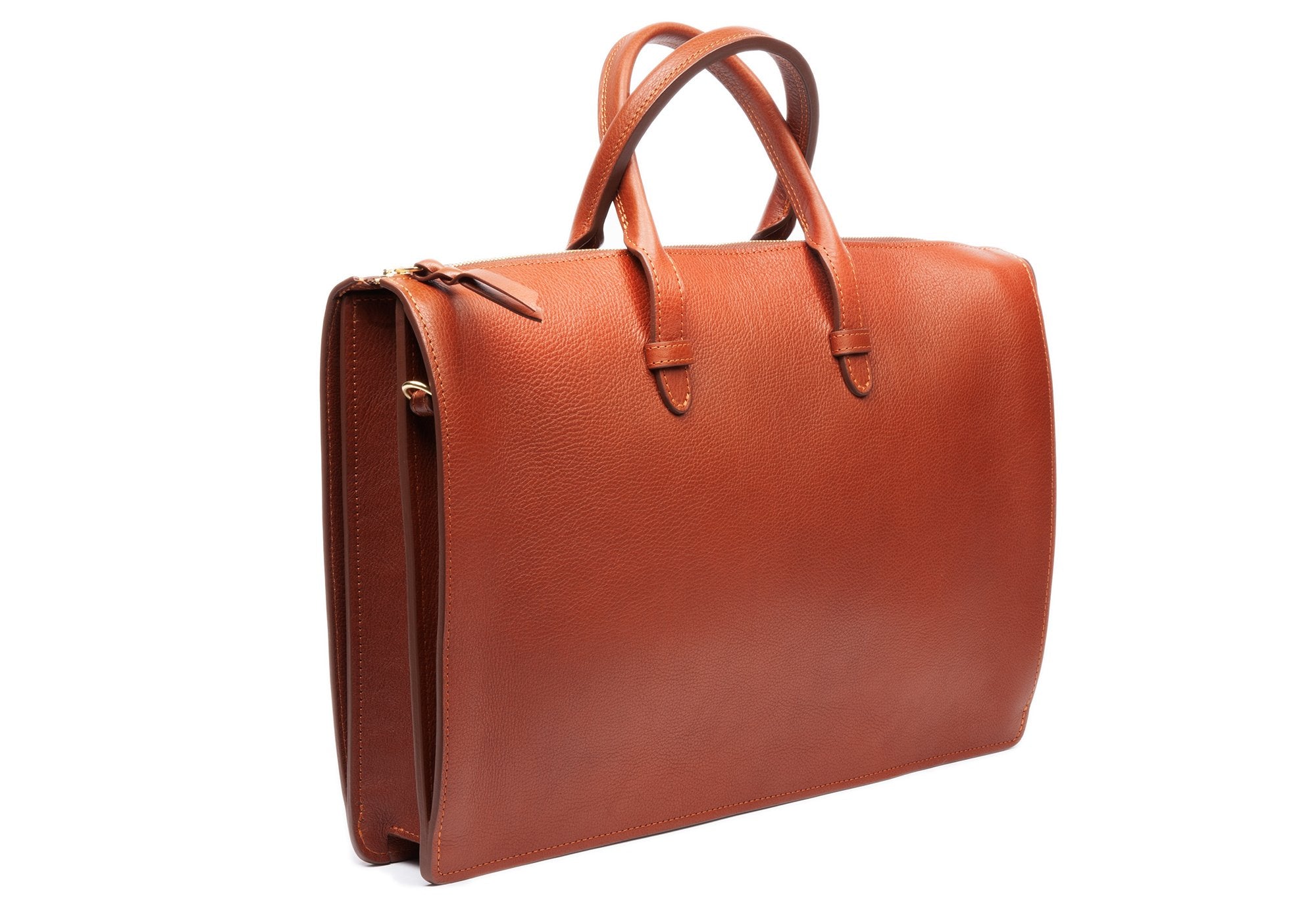 The Triumph Briefcase Saddle Tan