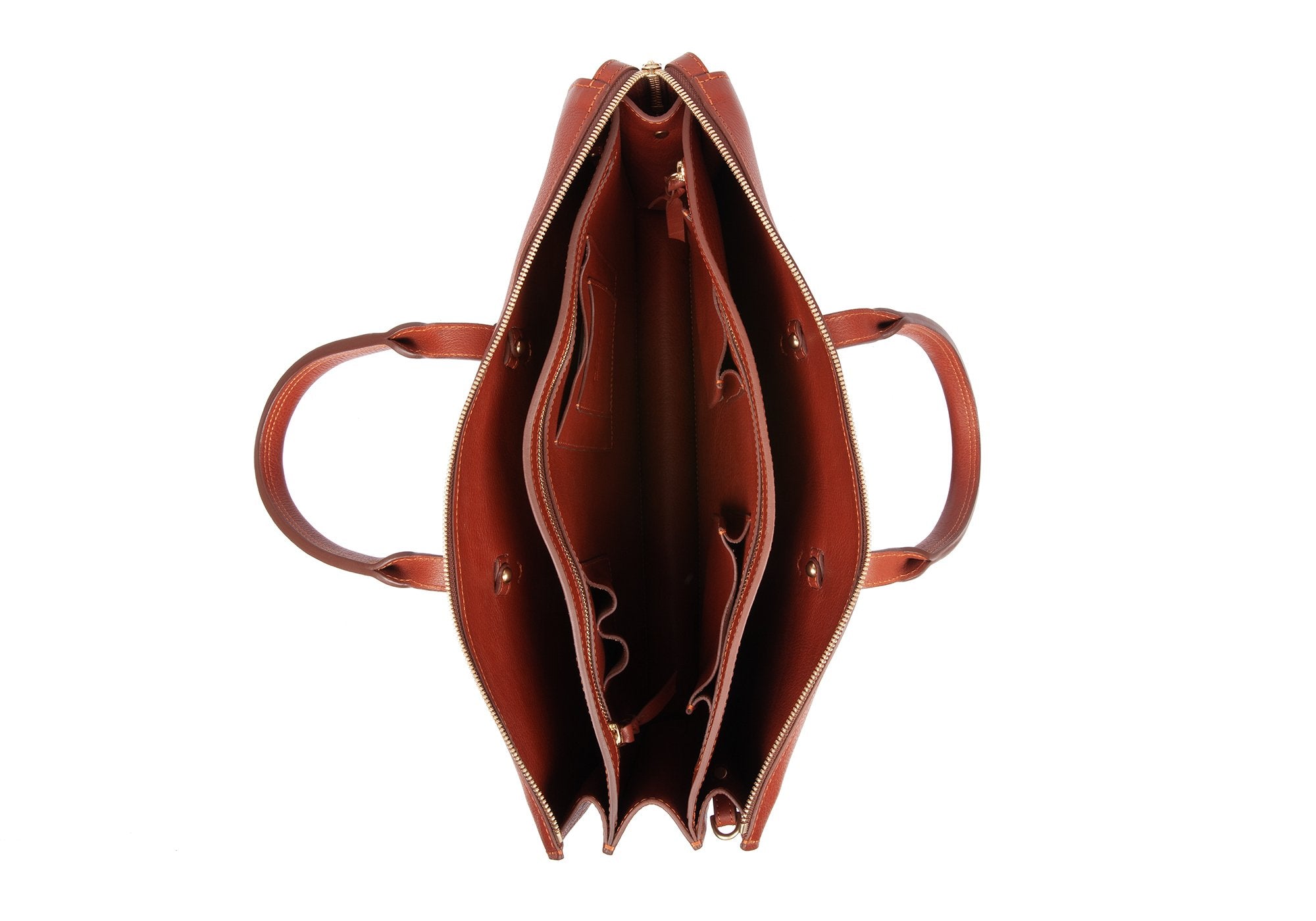 The Triumph Briefcase Saddle Tan