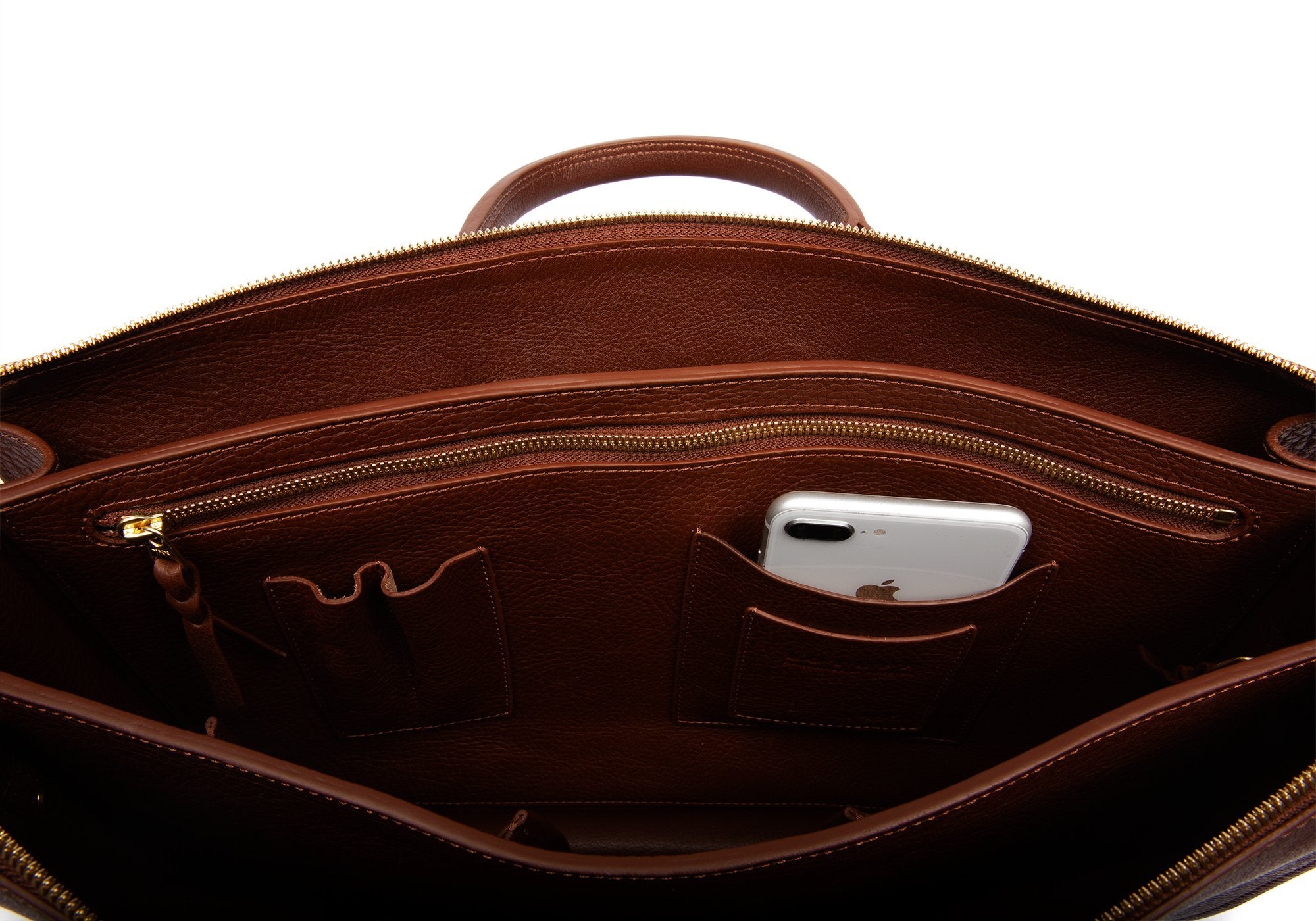 The Triumph Briefcase Chestnut