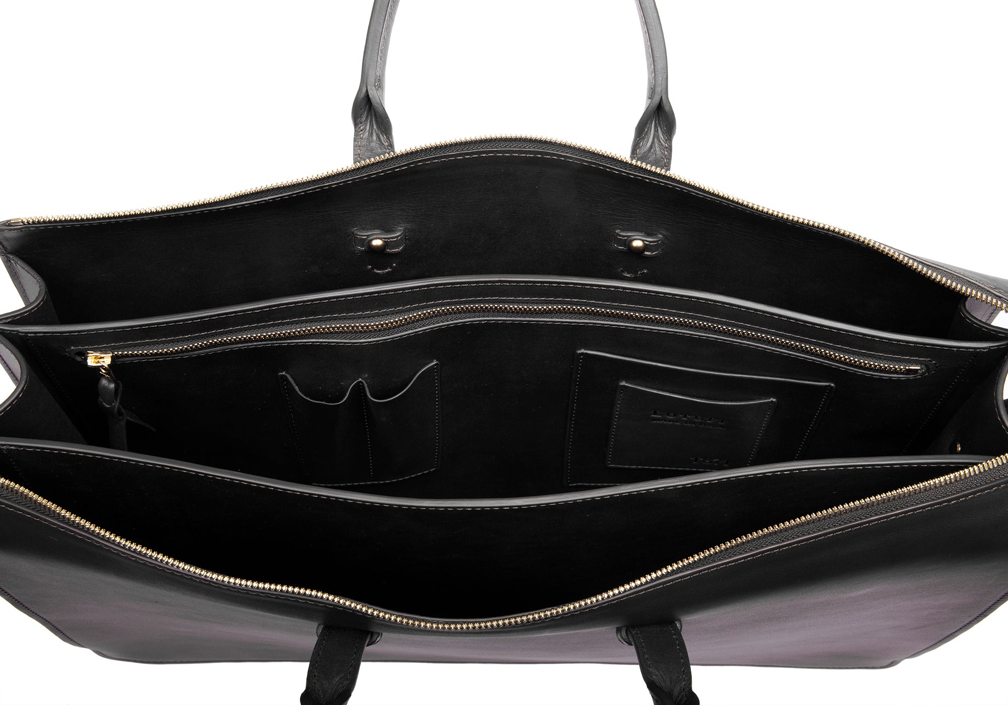 The Bridle Triumph III Briefcase Black Bridle