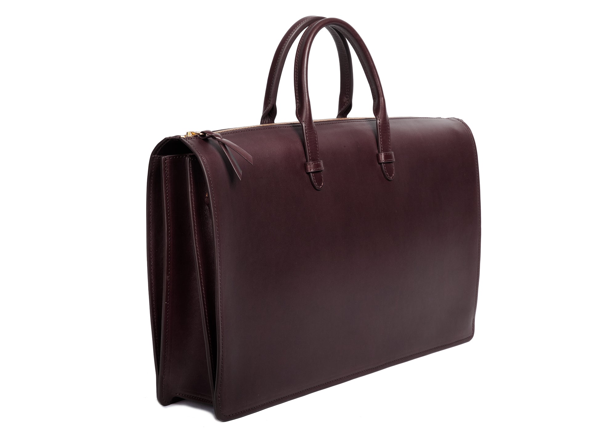 The Bridle Triumph III Briefcase Chocolate Bridle