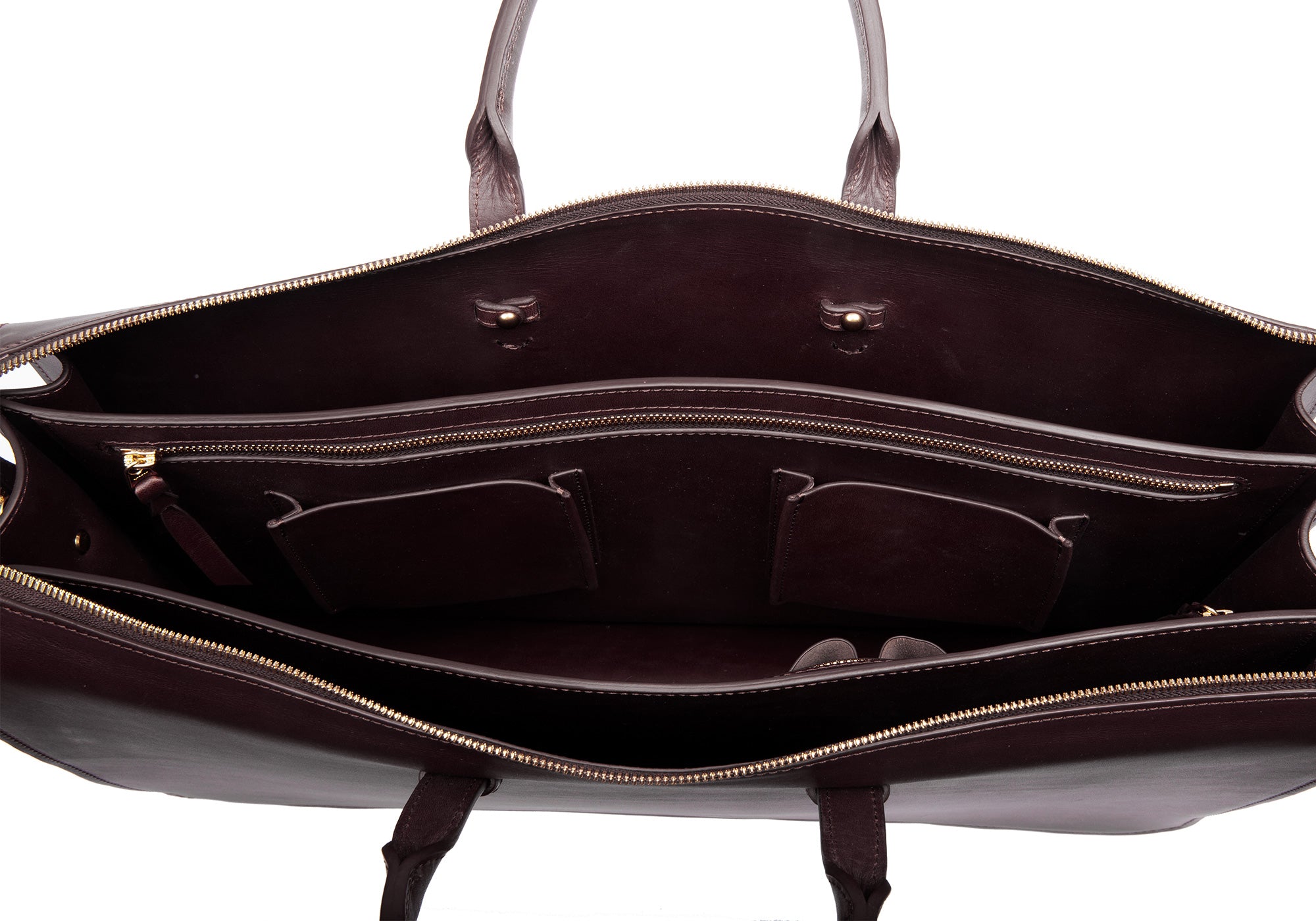 The Bridle Triumph III Briefcase Chocolate Bridle
