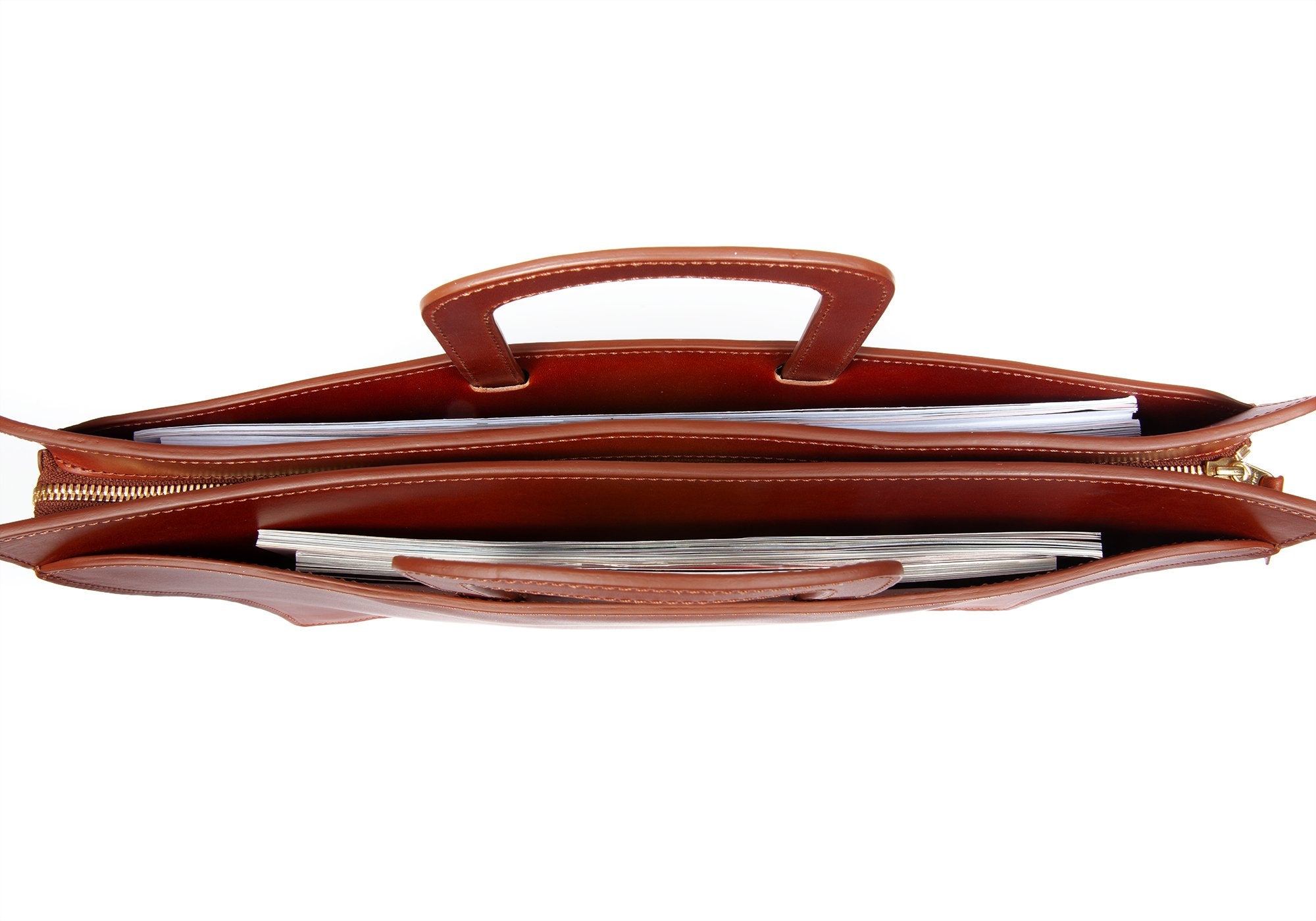 Wells Briefcase Cognac Bridle