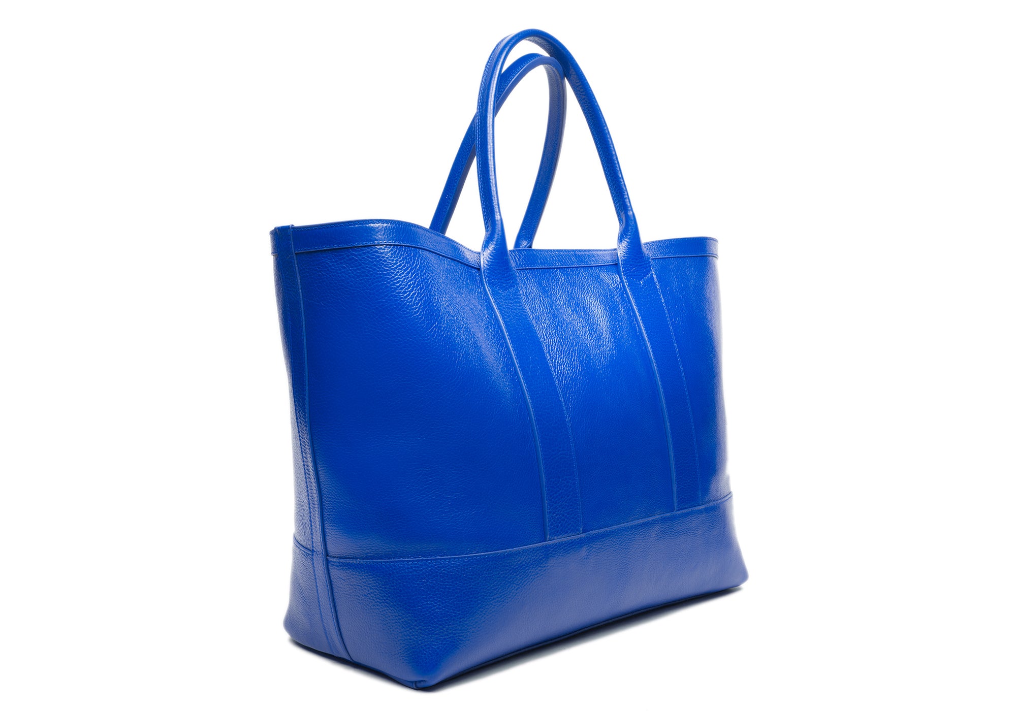 Leather Working Tote Electric Blue