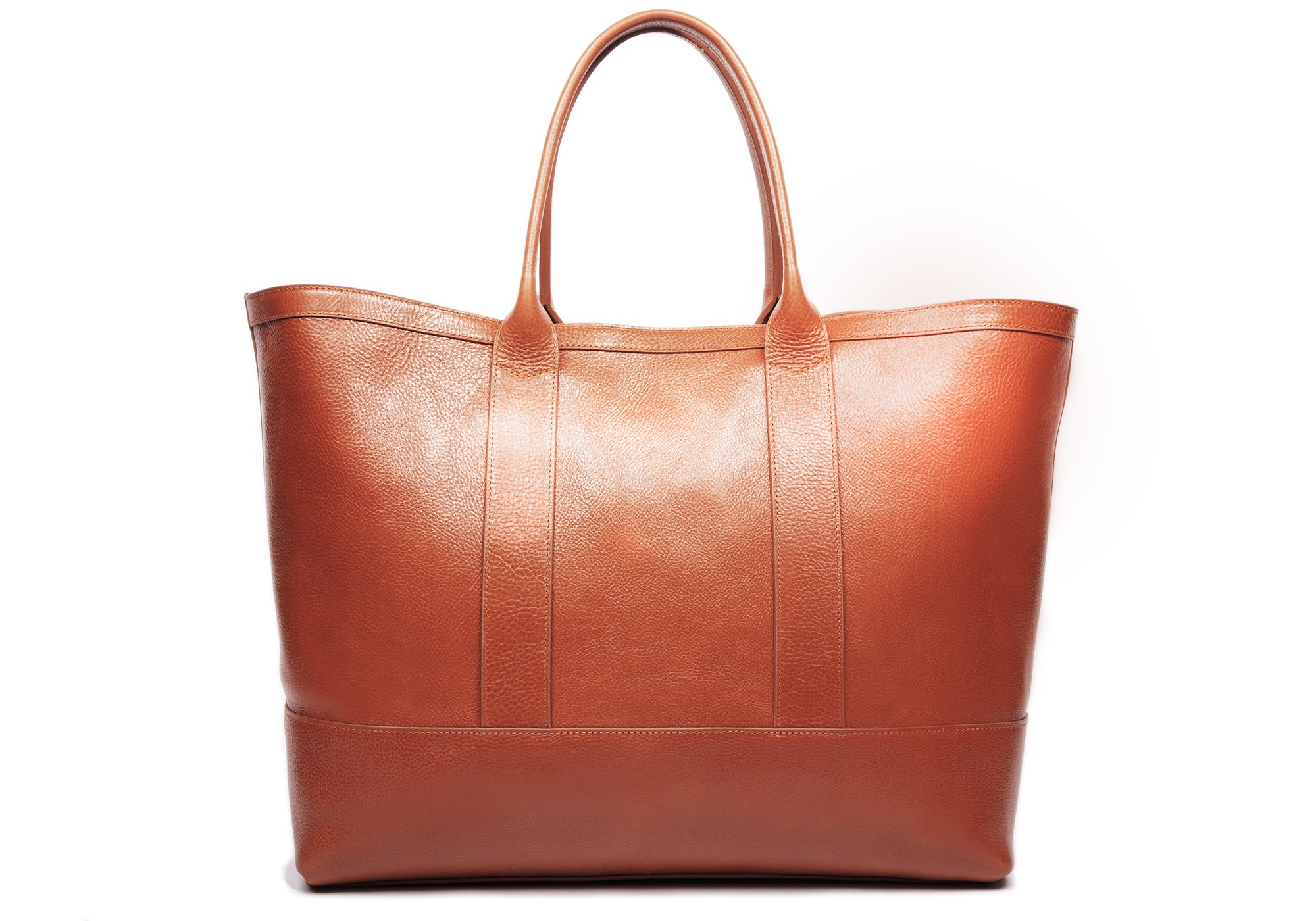 Leather Working Tote Saddle Tan