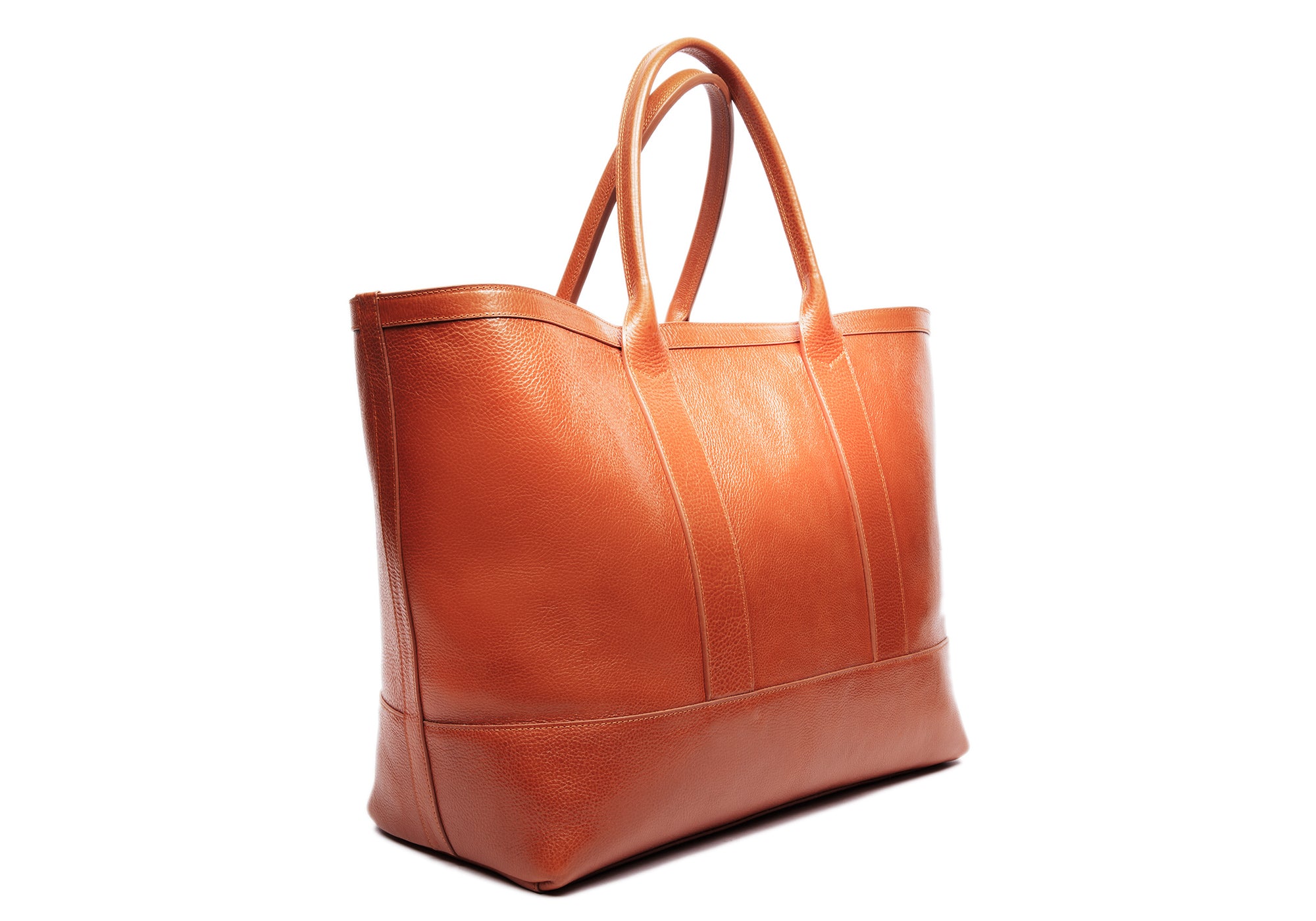 Leather Working Tote Saddle Tan