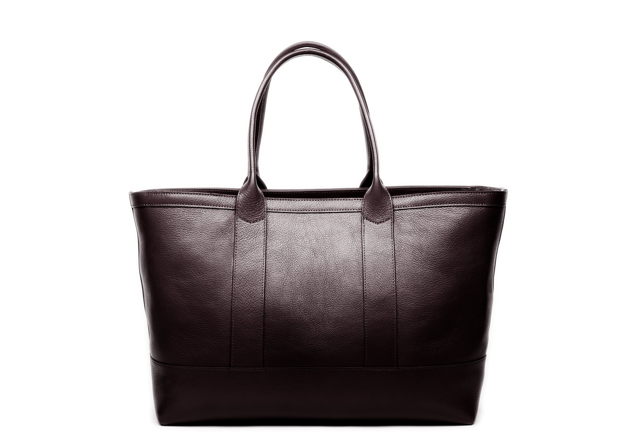Medium Leather Tote Chocolate