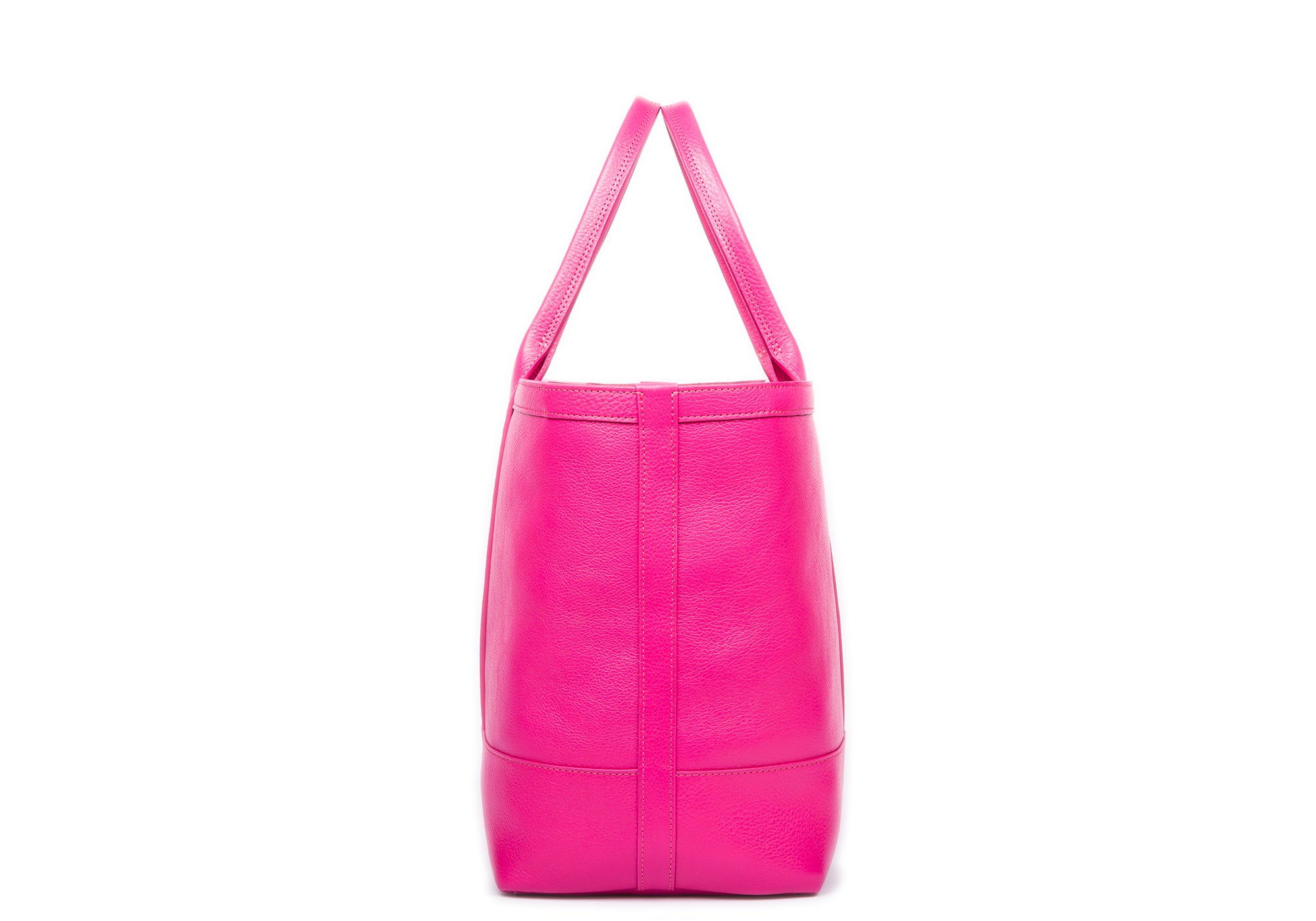 Medium Leather Tote Magenta