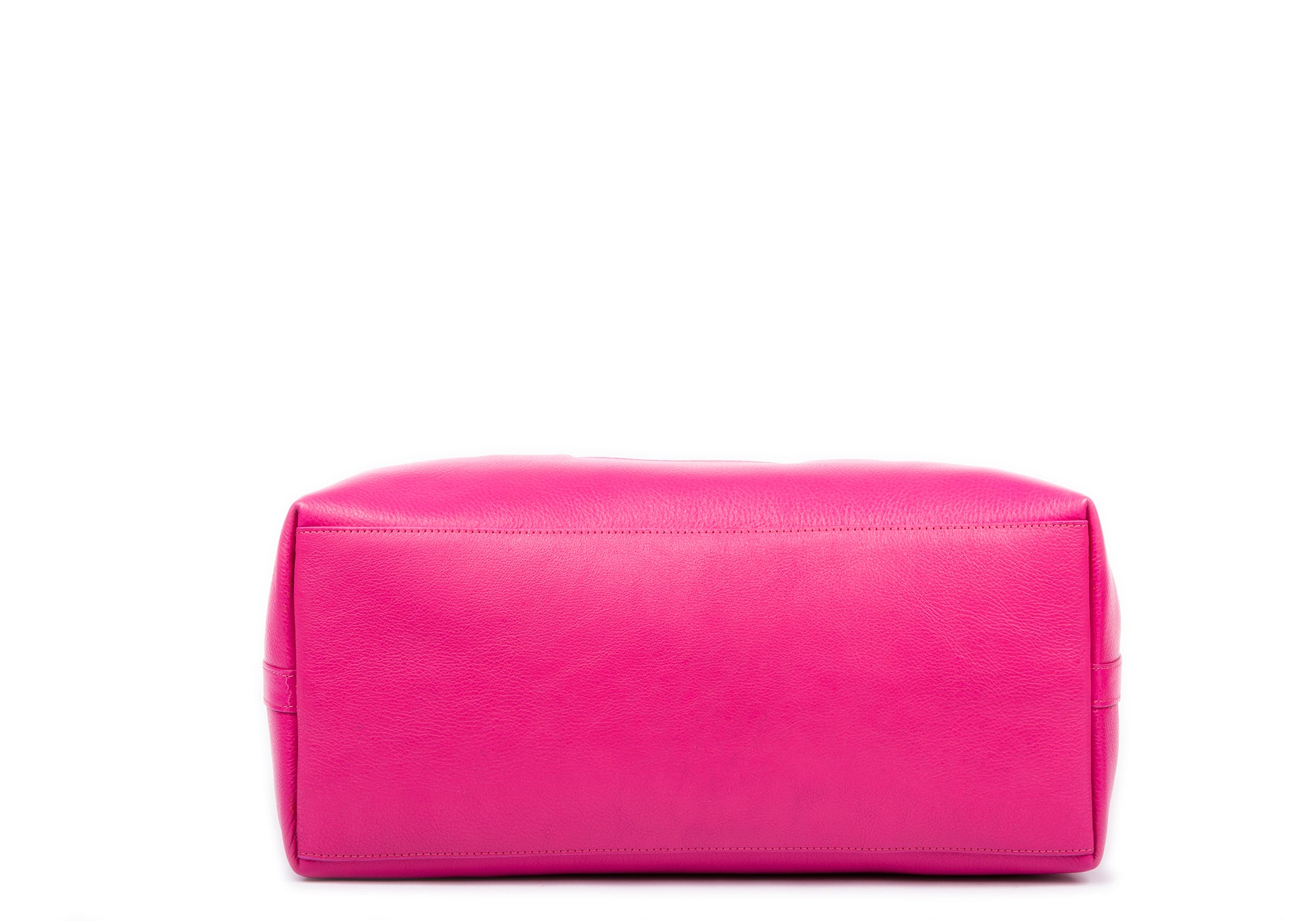 Medium Leather Tote Magenta