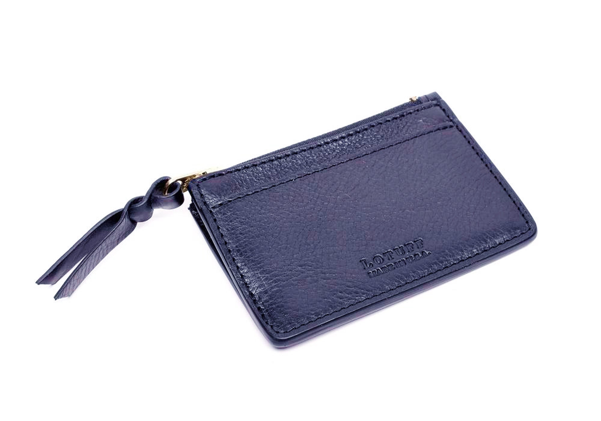 Zipper Credit Card Wallet Indigo