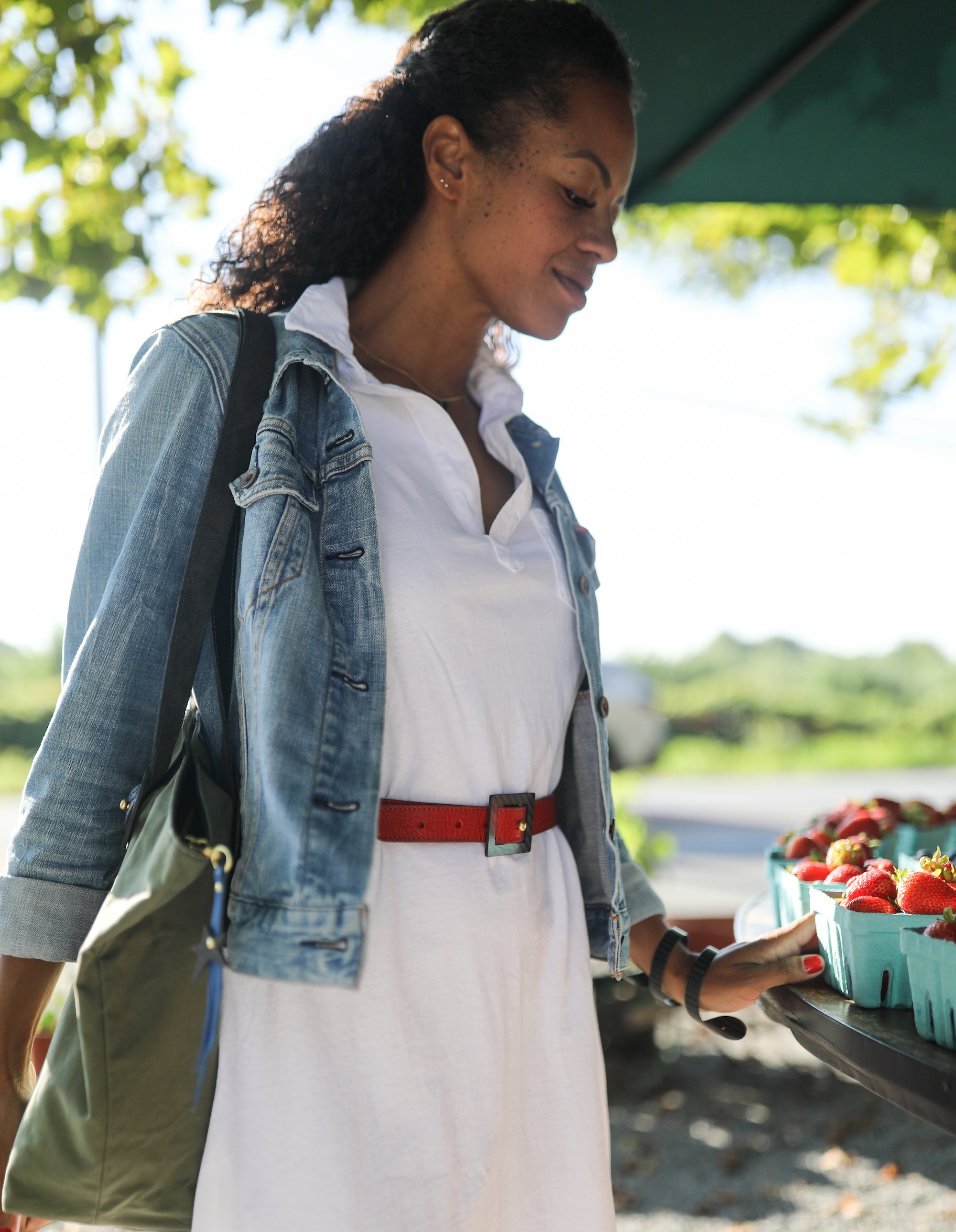 Leather Dini Belt lifestyle