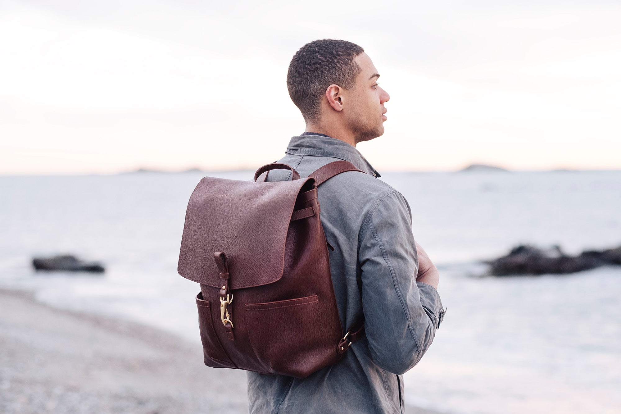 Leather Knapsack Lifestyle