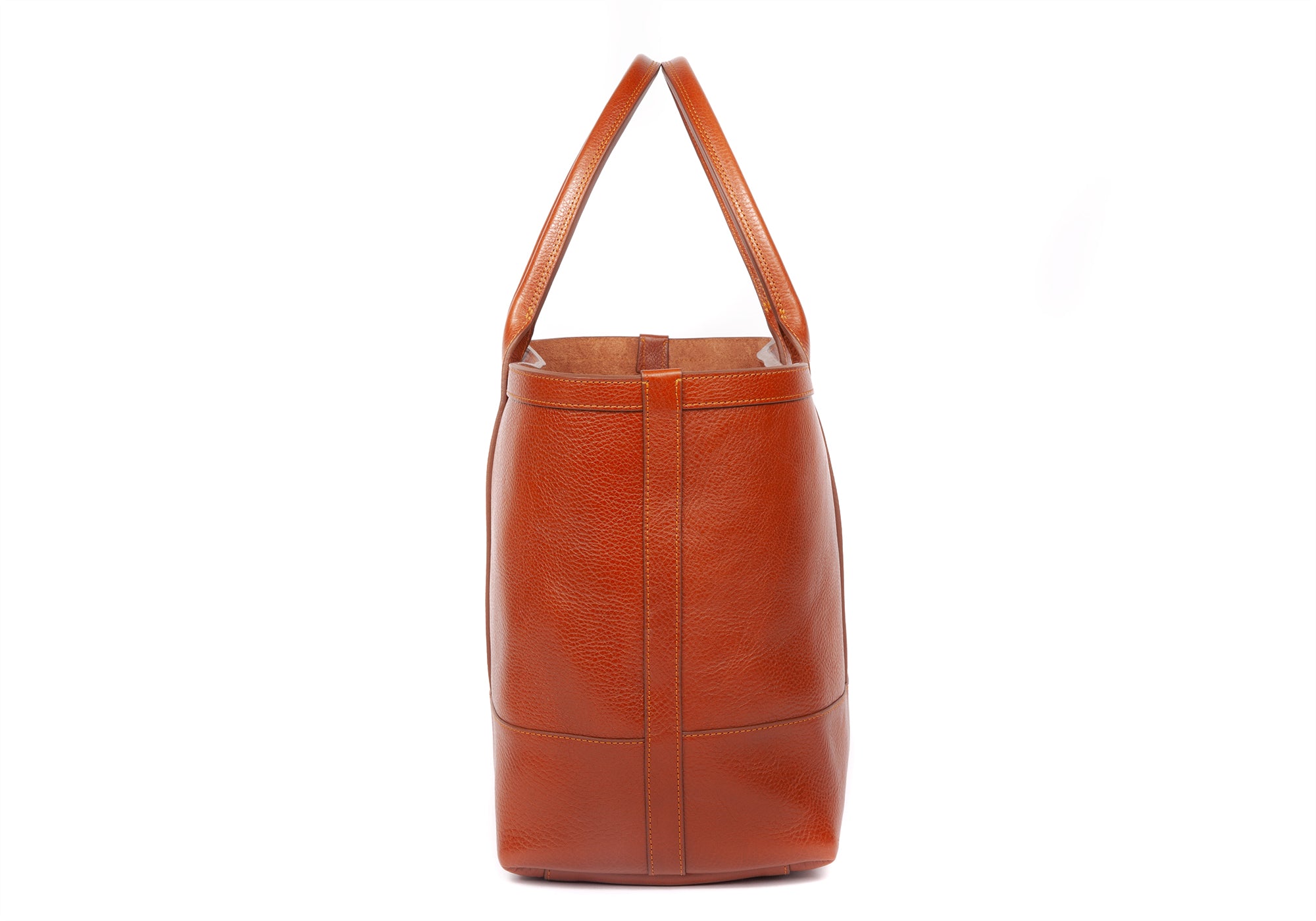 Medium Leather Tote Saddle Tan