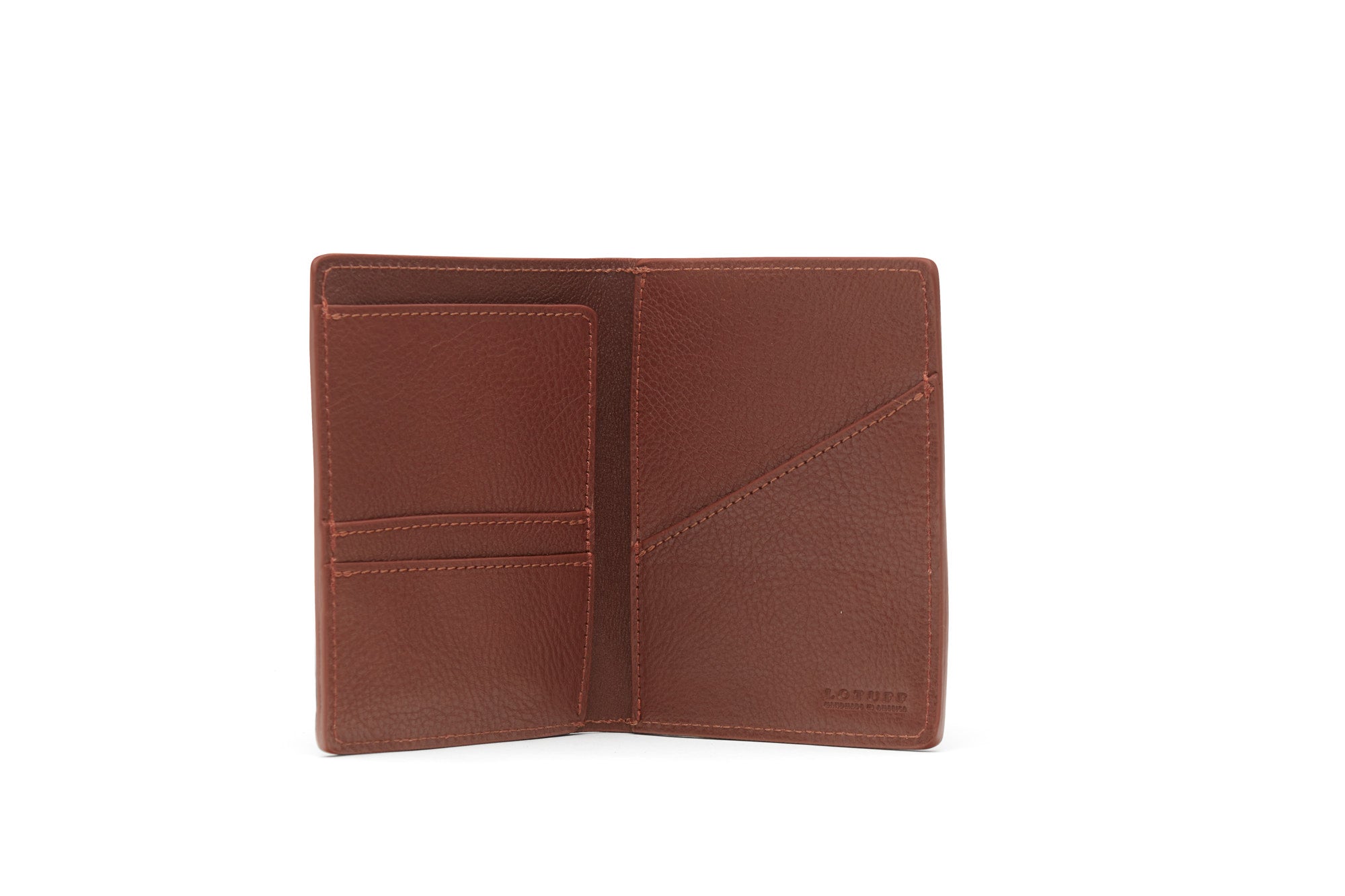 Leather Passport Wallet Chestnut