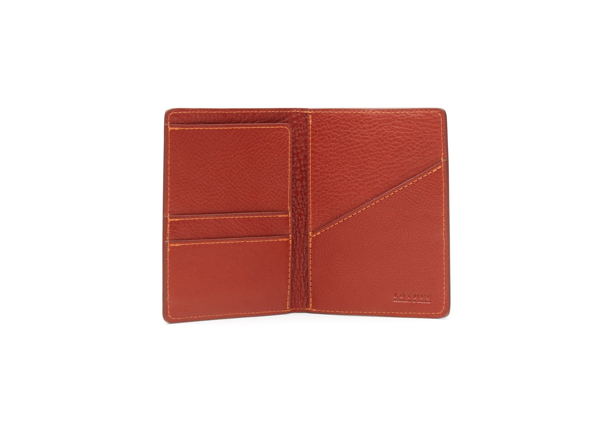 Leather Passport Wallet Saddle Tan