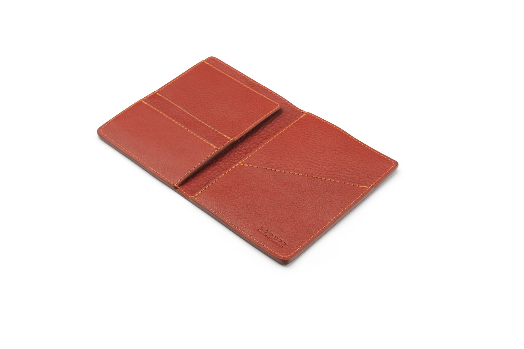 Leather Passport Wallet Saddle Tan