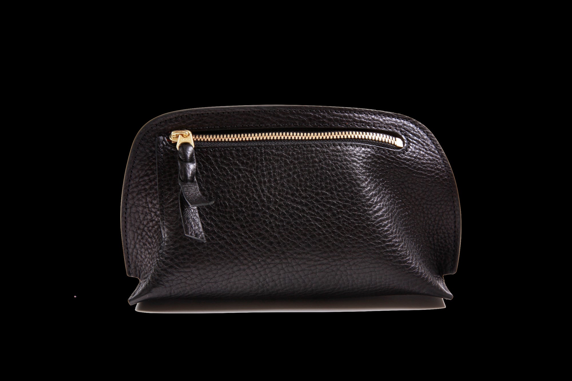 Front View of Mini Lois Pouch Black-Red