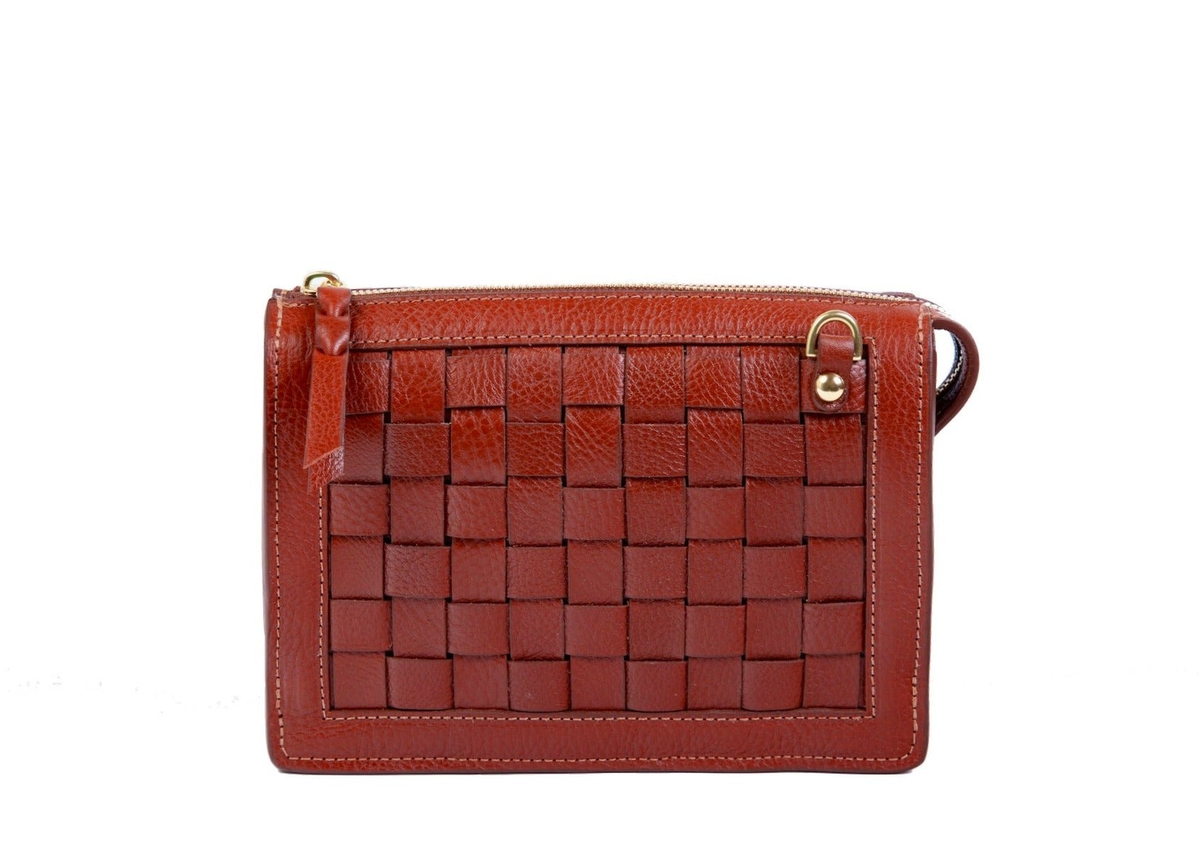 The Woven Tripp Saddle Tan|Front View