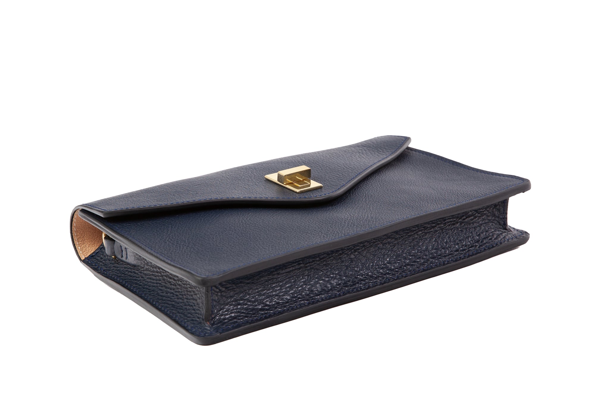 The Vincent Clutch Indigo/Natural
