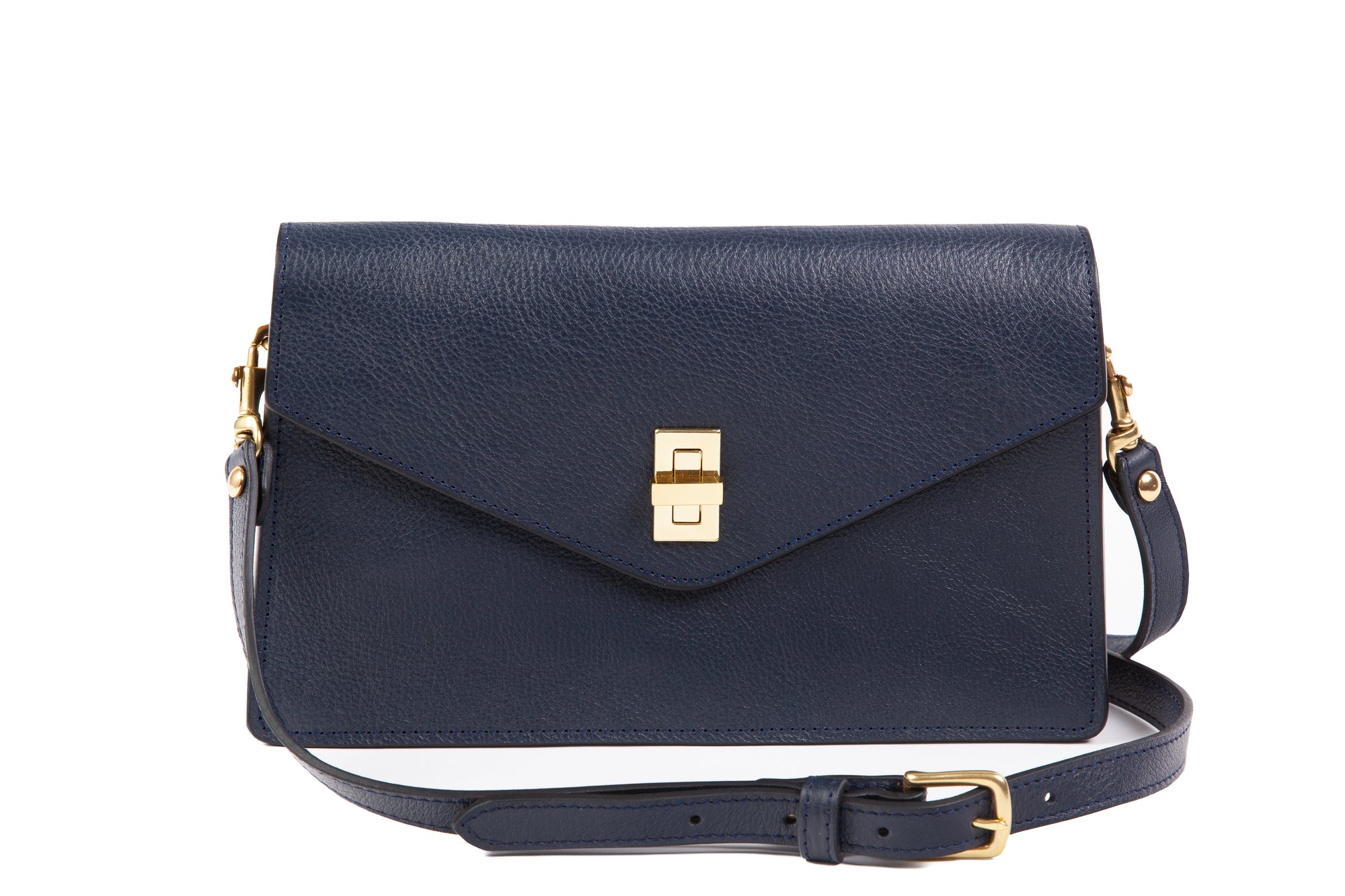 The Vincent Clutch Indigo/Natural