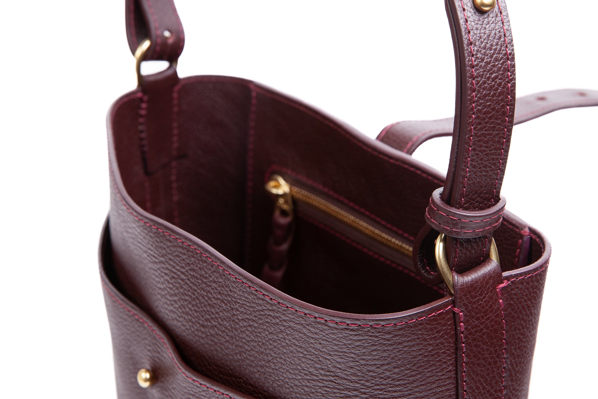 The Maude Bucket Bag Cordovan