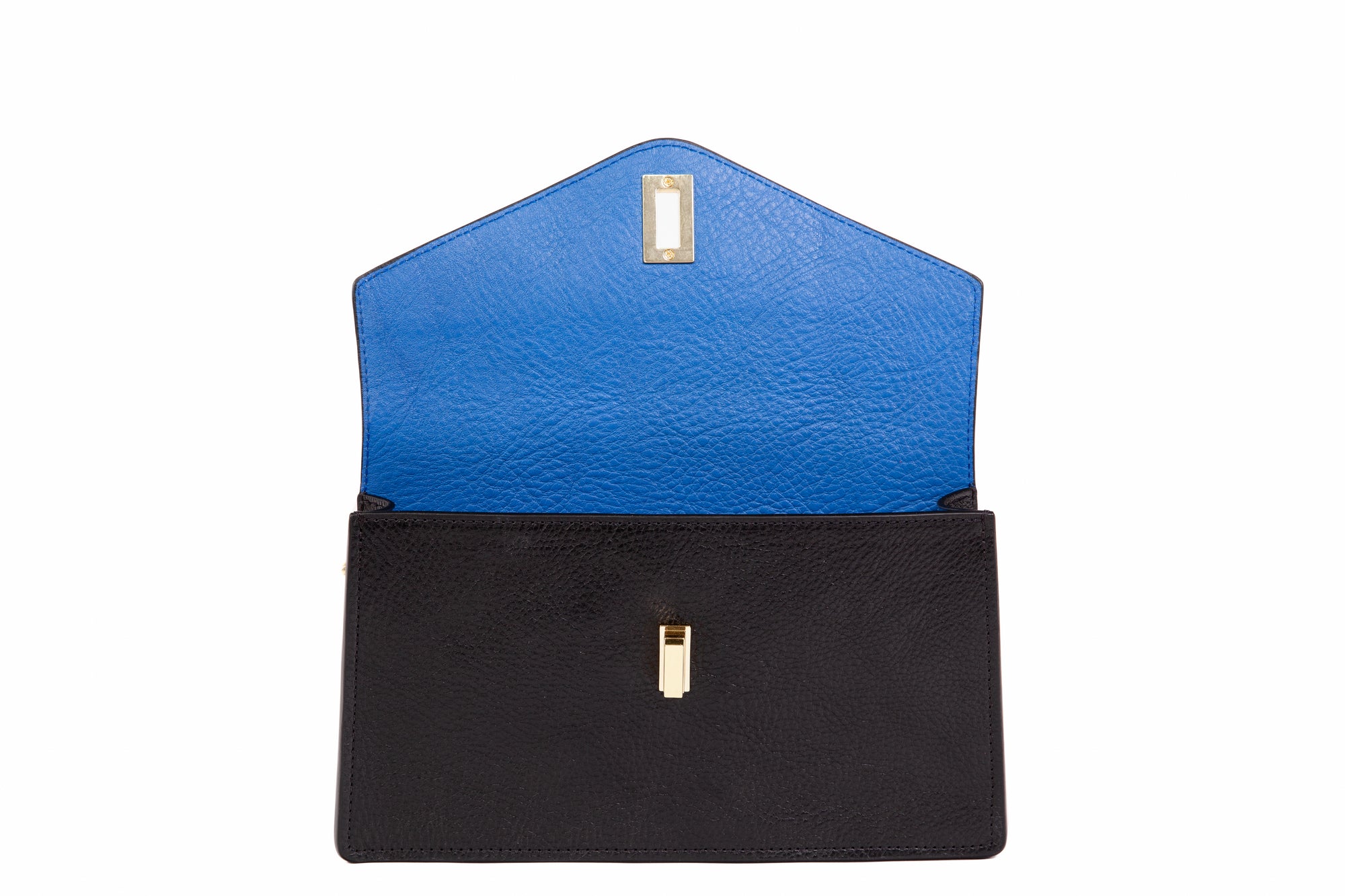 The Vincent Clutch Black/Electric Blue