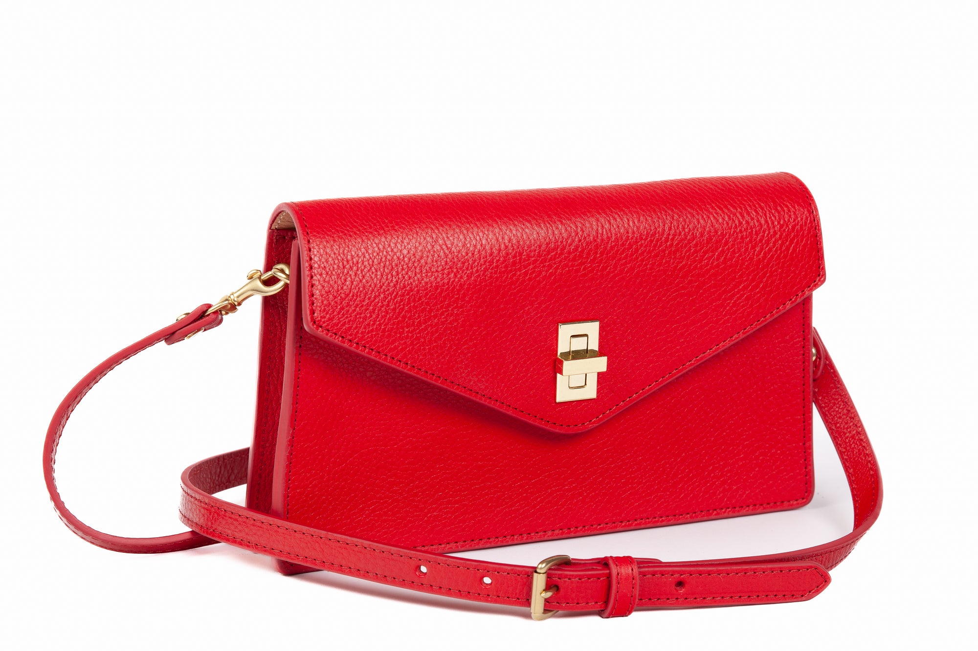 The Vincent Clutch Pop Red/Natural