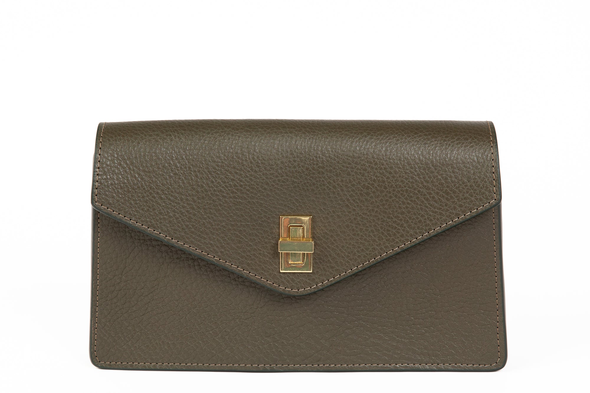 The Vincent Clutch Olive/Camel