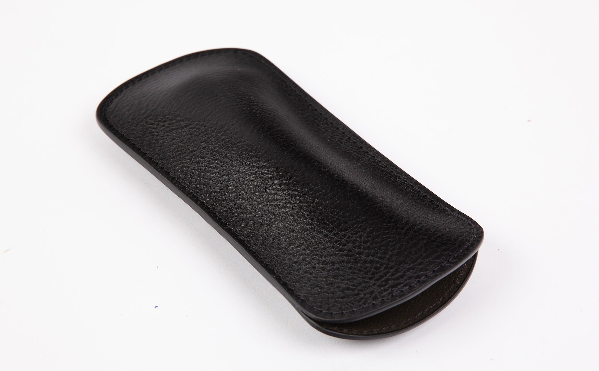 Leather Eyeglass Sleeve Black