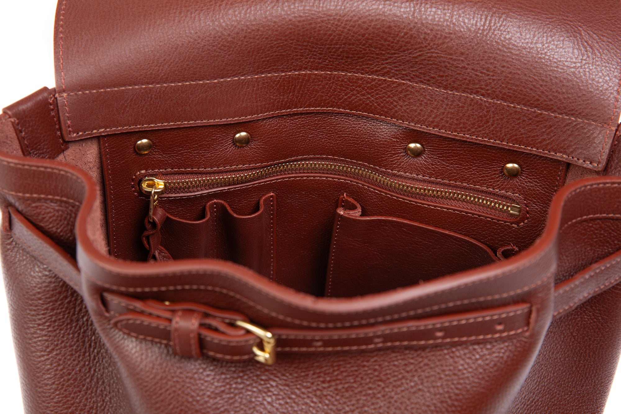 Leather No. 5 Knapsack Chestnut