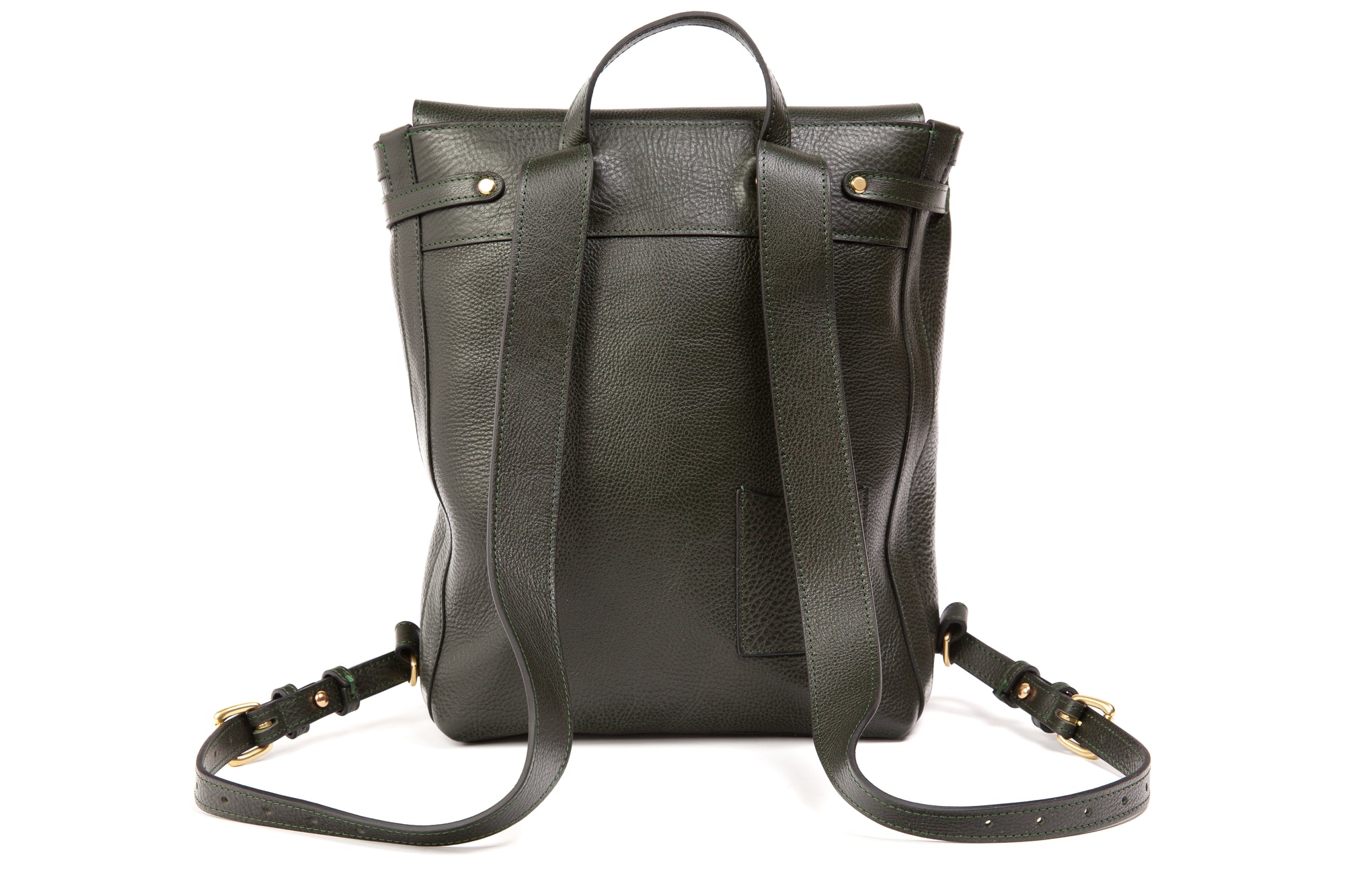 Leather No. 5 Knapsack Green
