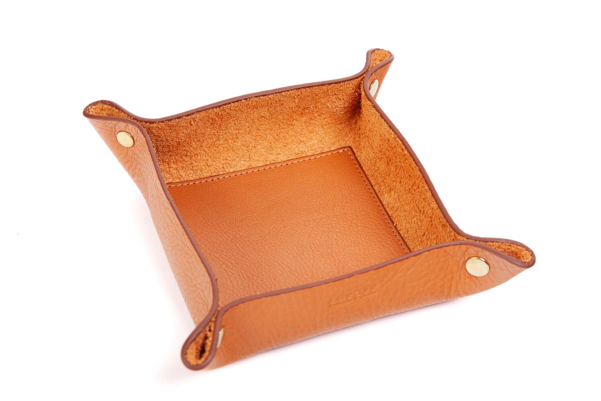 Leather Valet Tray Camel
