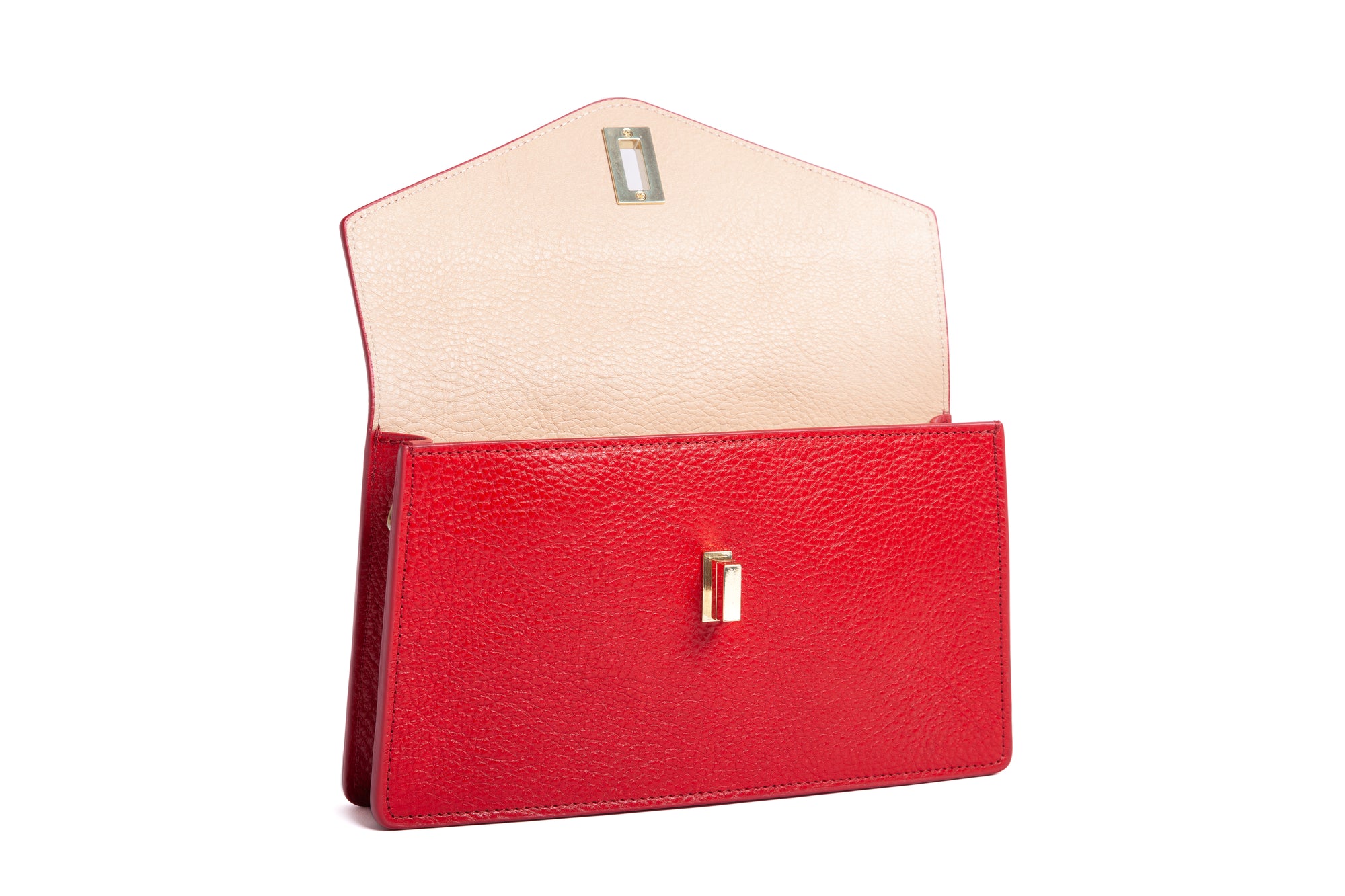 The Vincent Clutch Pop Red/Natural