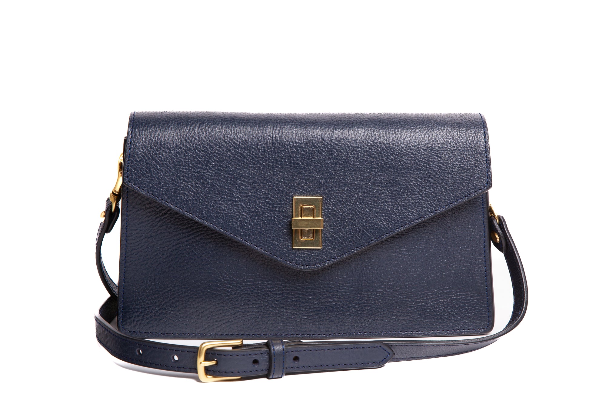 The Vincent Clutch Indigo/Clay