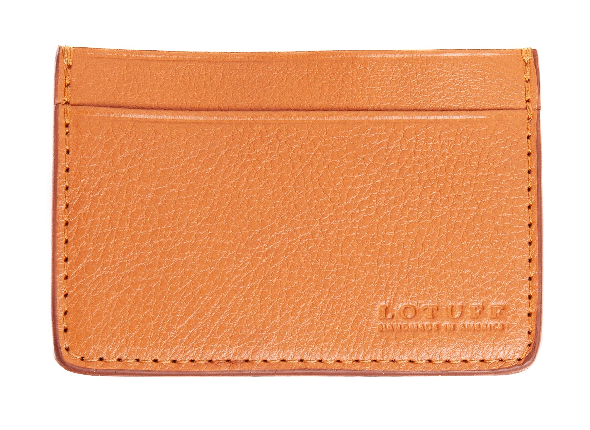 Leather Credit Card Wallet Camel