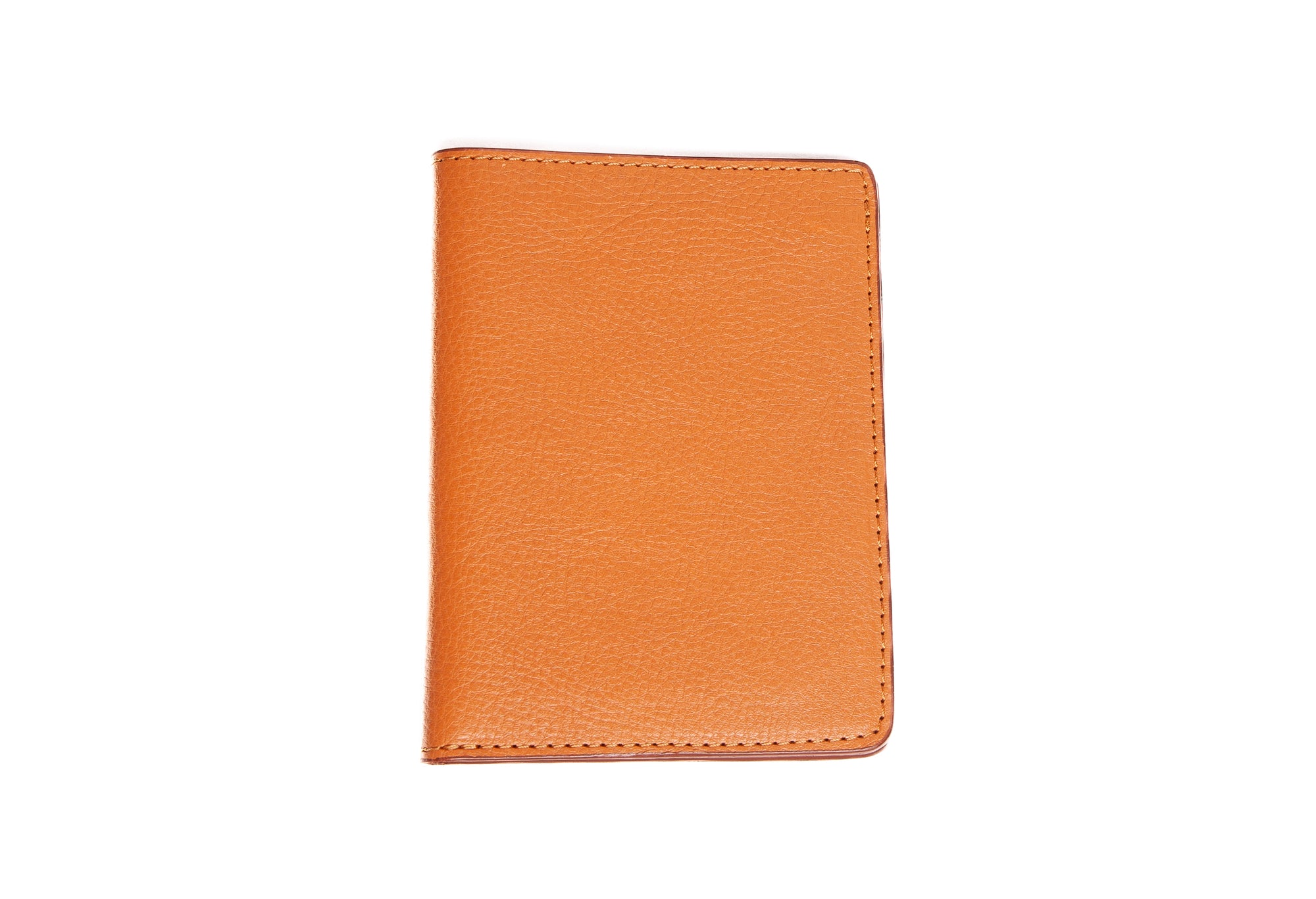 Leather Passport Wallet Camel