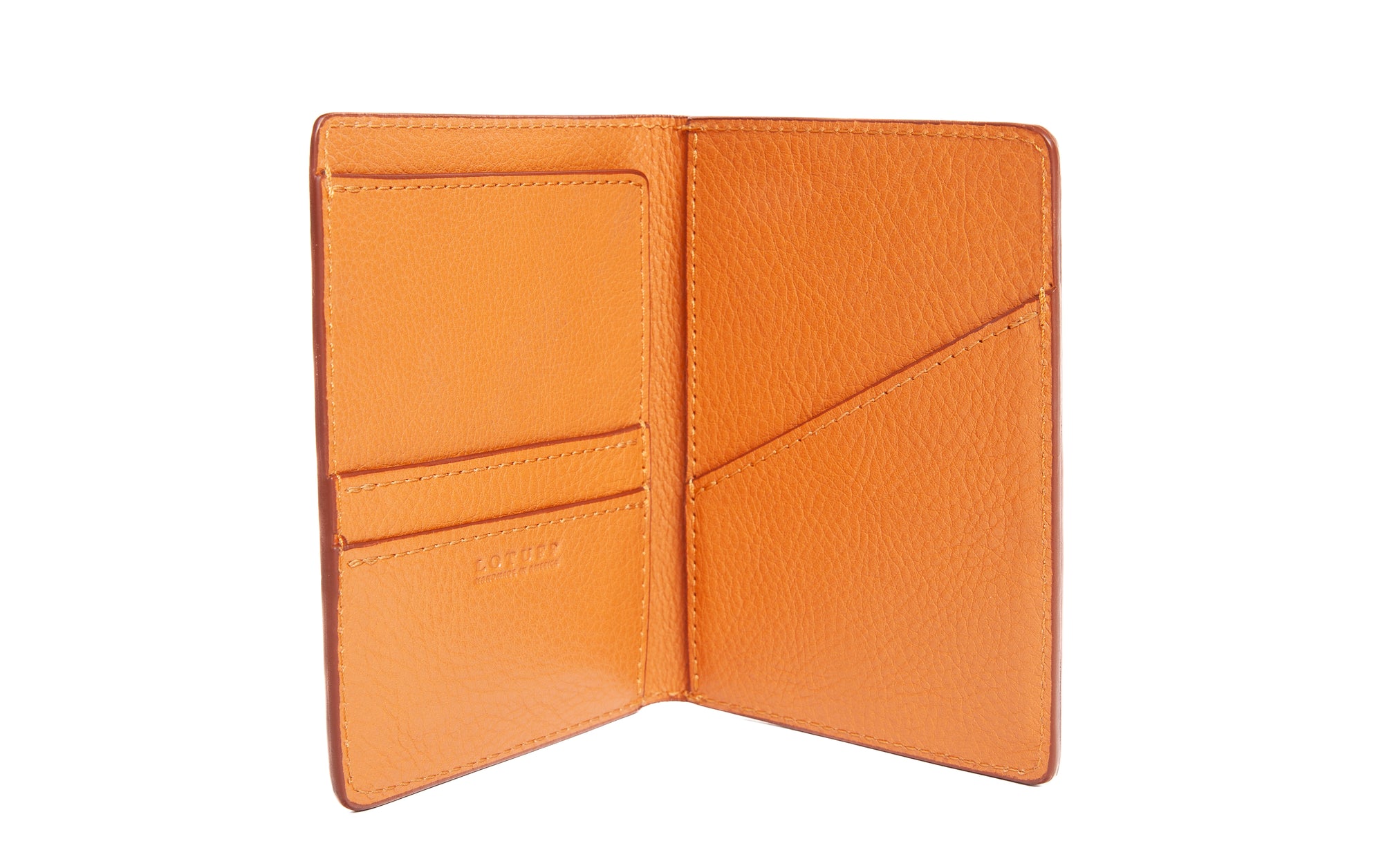 Leather Passport Wallet Camel