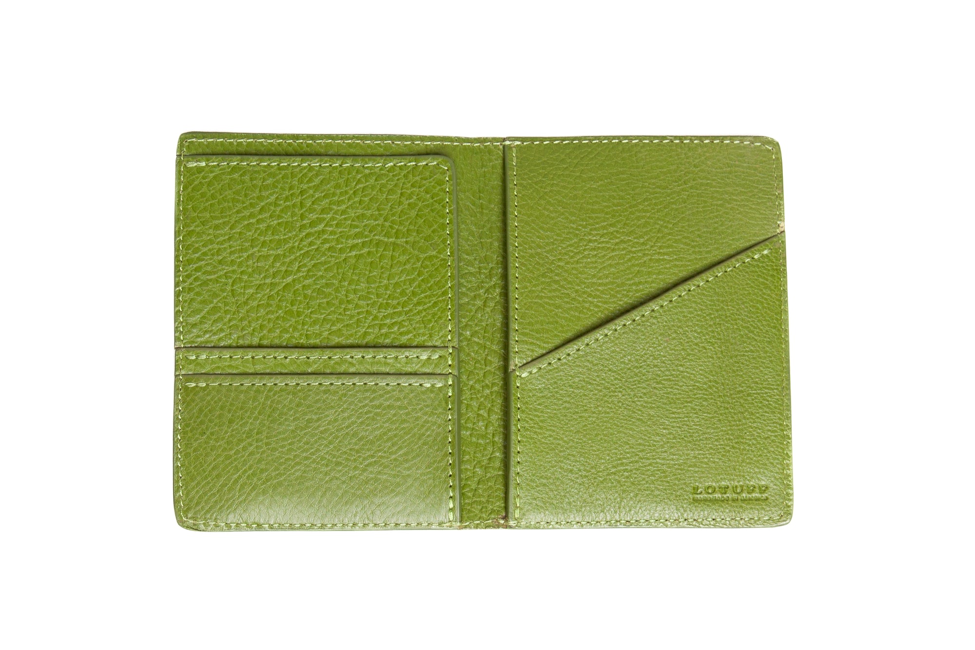 Leather Passport Wallet Fern