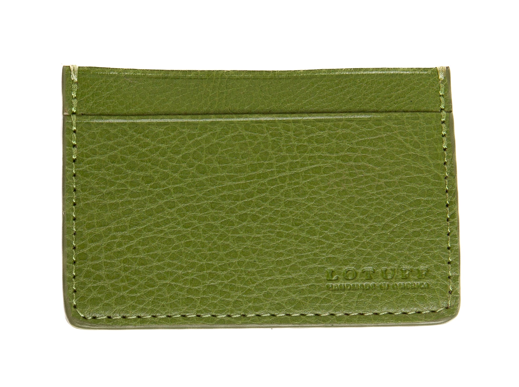 Leather Credit Card Wallet Fern