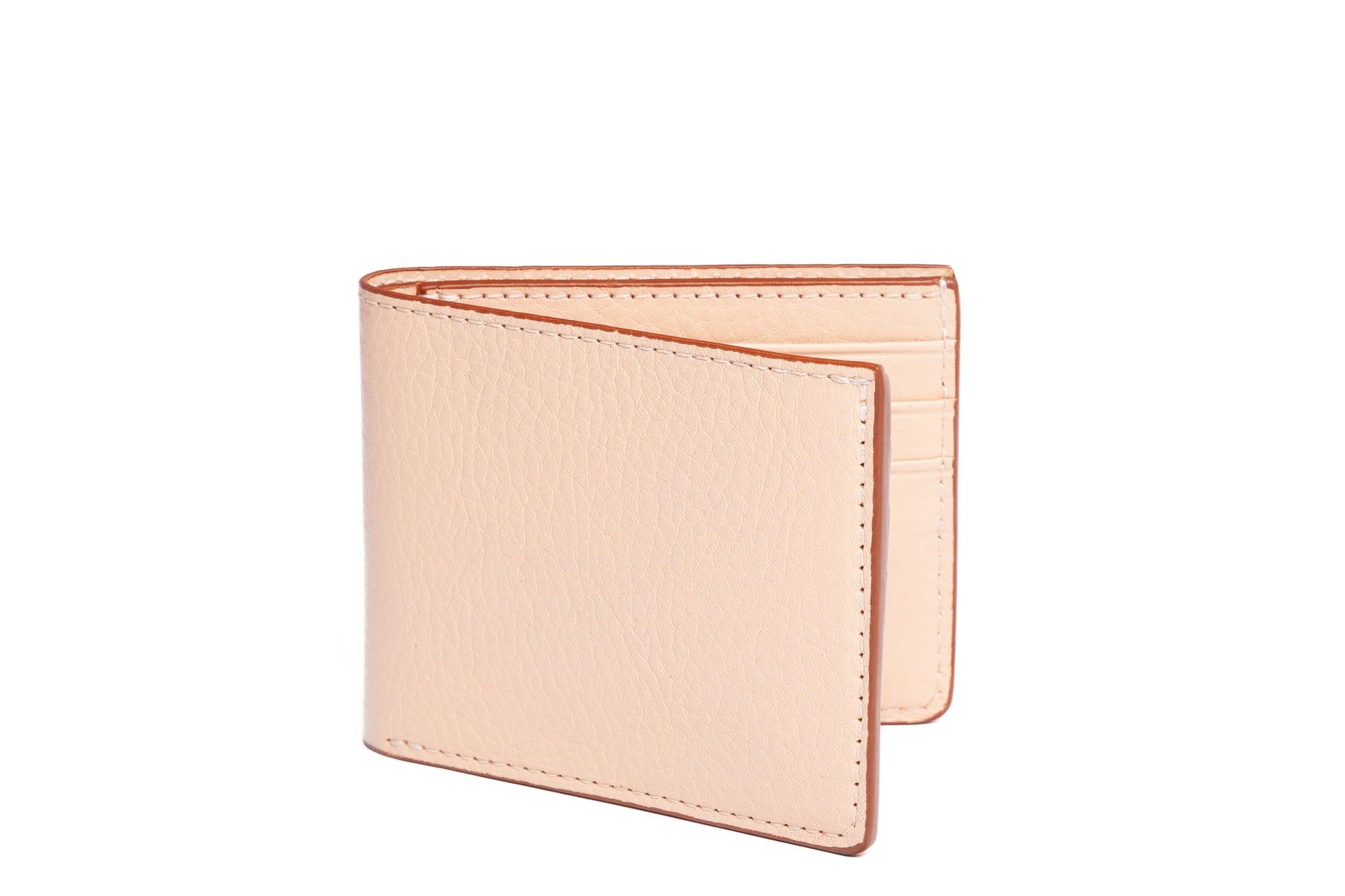 Leather Bifold Wallet Natural